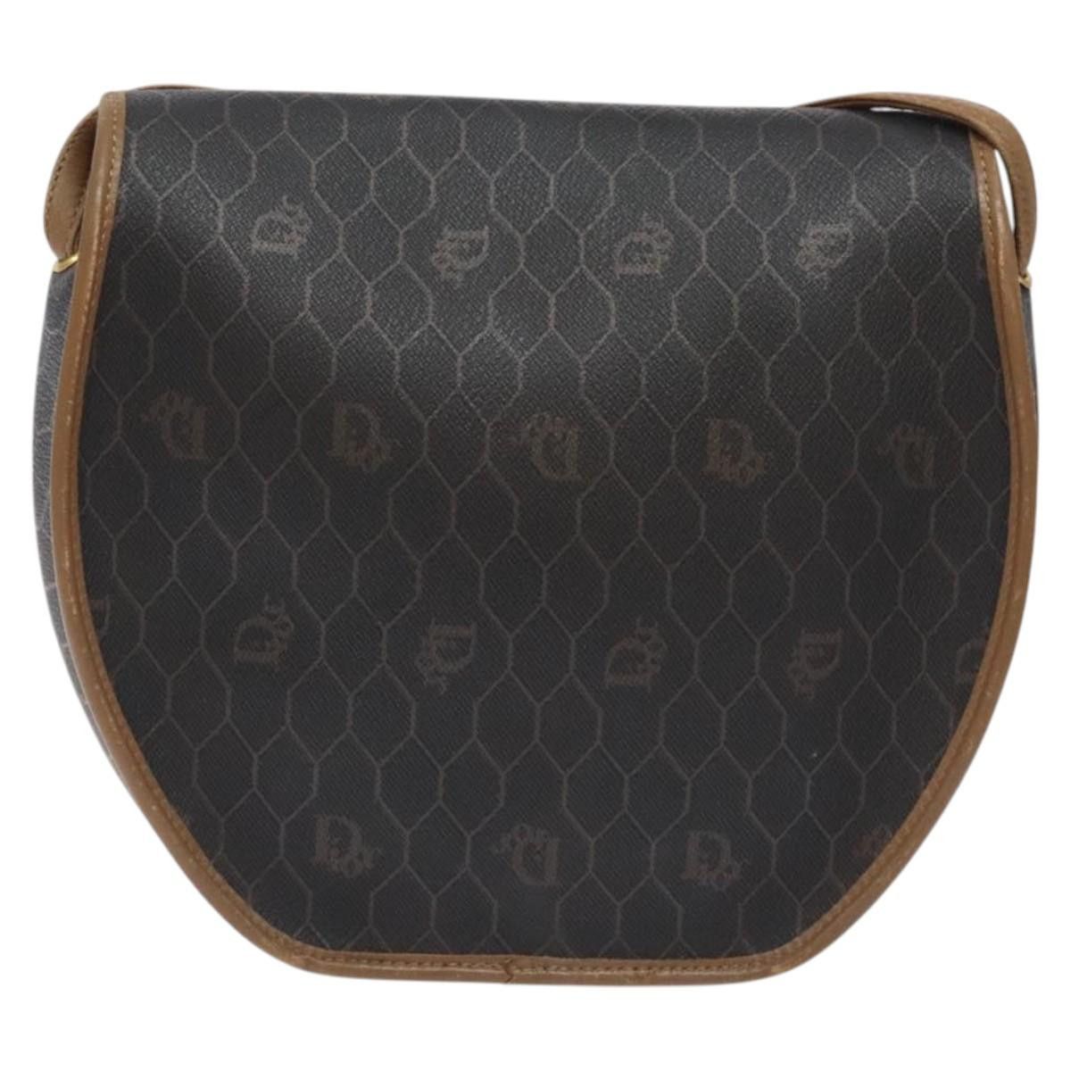 Dior DIOR Honeycomb Canvas Shoulder Bag Pvc Leather Black Gold Size ONE SIZE - 3 Thumbnail