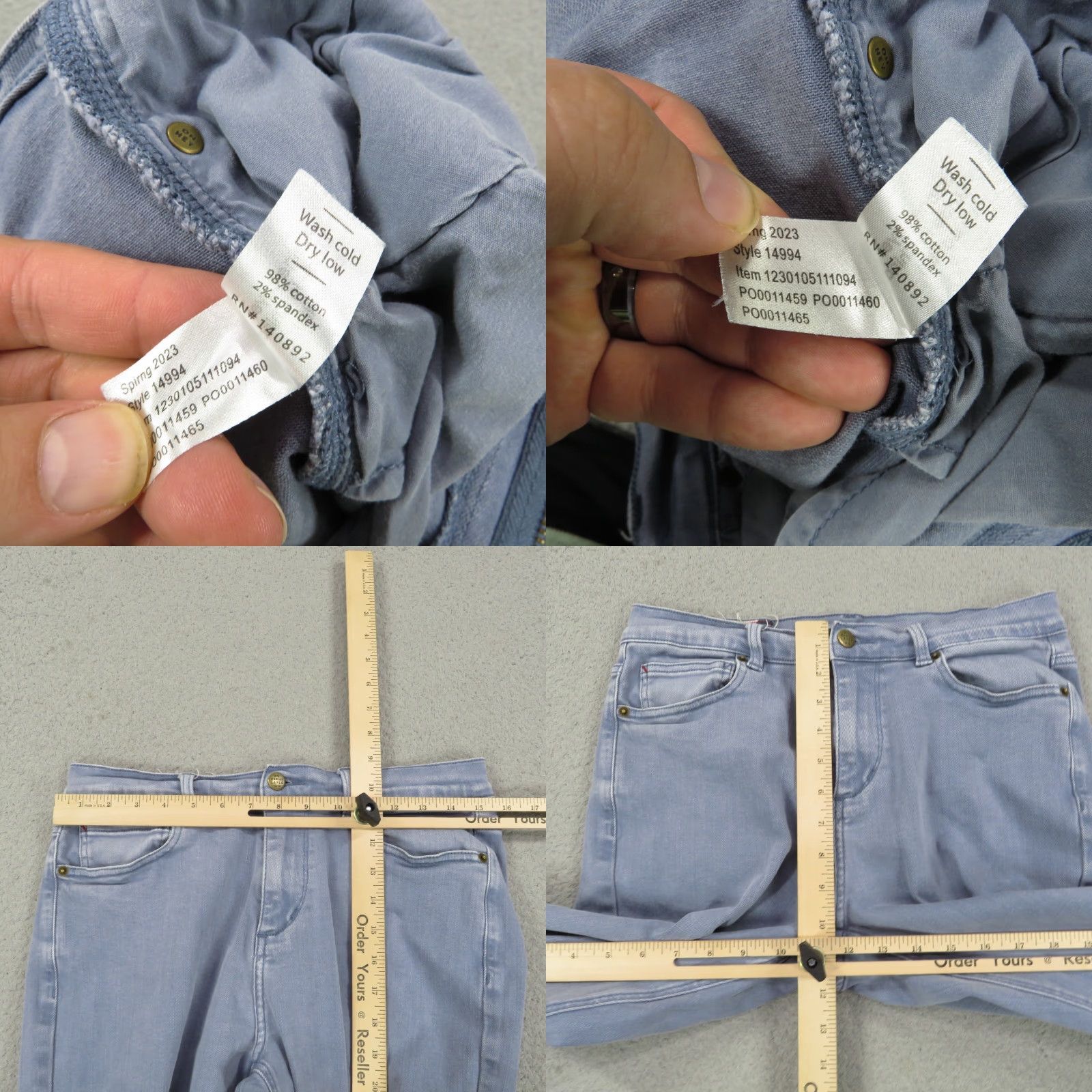 Marine Layer Marine Layer Athletic Fit 5 Pocket Twill Pant Mens Blue Denim Jeans 32x32 Sh Size US 32 / EU 48 - 8 Thumbnail