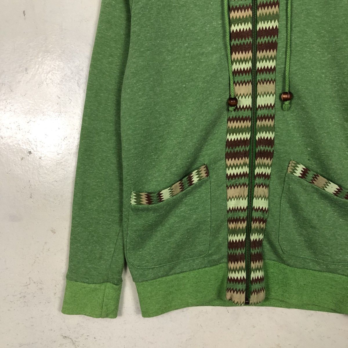 Beams Japan 📌Zipper Hoodie Beams Hearts Navajo Chimayo Design Size US M / EU 48-50 / 2 - 6 Thumbnail