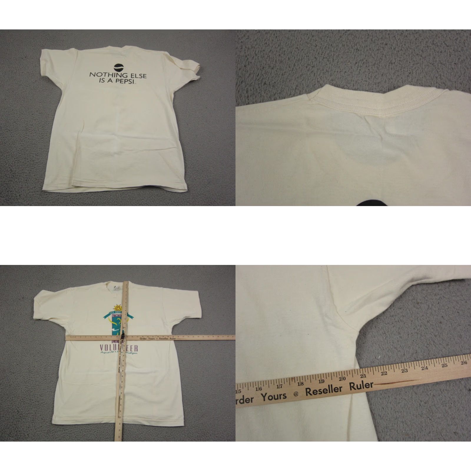 Fruit Of The Loom Vintage Fruit of the Loom Shirt Mens XL White 90s Outdoor Racing Festival T-Shirt Crew Neck Short Sleeve Size US XL / EU 56 / 4 - 8 Thumbnail