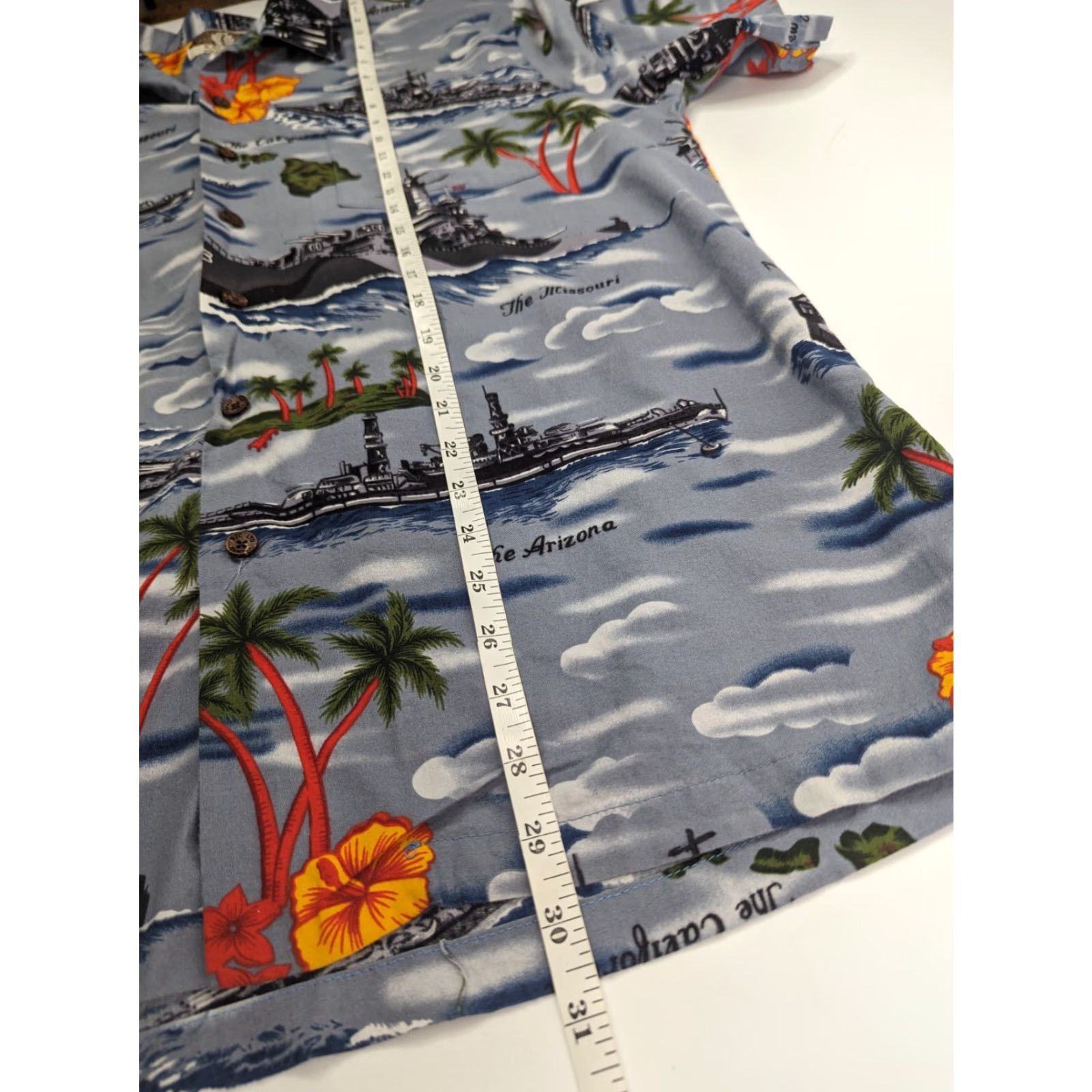 Vintage VINTAGE Kalaheo Hawaiian Shirt Men’s L Navy Military Destroyers Ships Ocean War Camp Shirt Size US L / EU 52-54 / 3 - 3 Thumbnail
