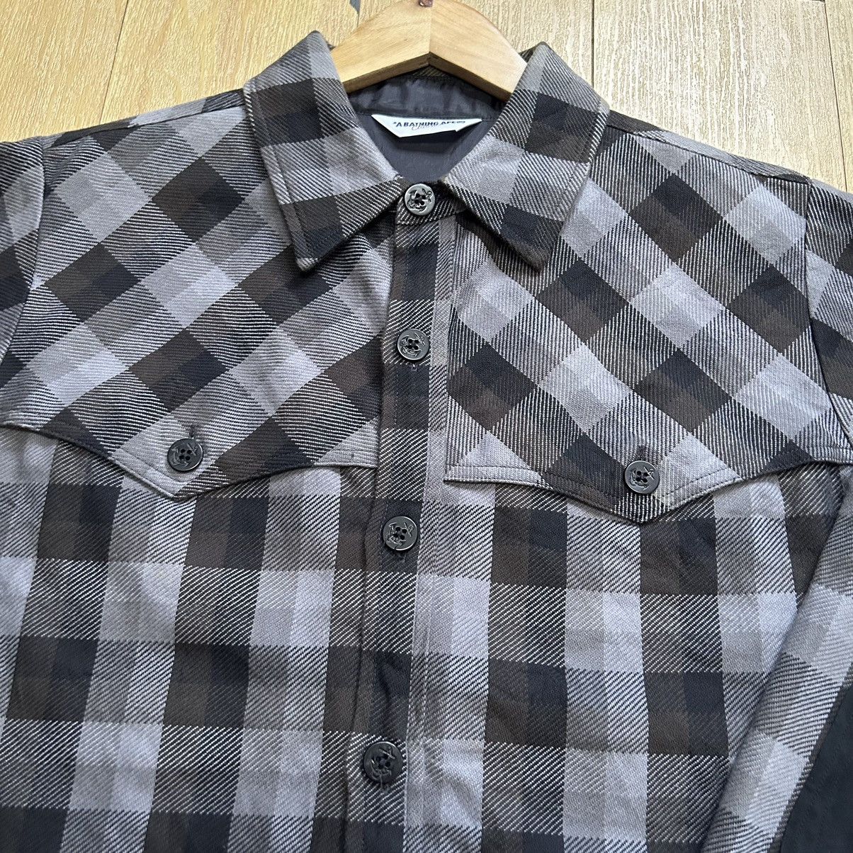 Bape Bape Aoyama Exclusive Ape Head Elbow Patch Button Up Shirt Size US L / EU 52-54 / 3 - 3 Thumbnail