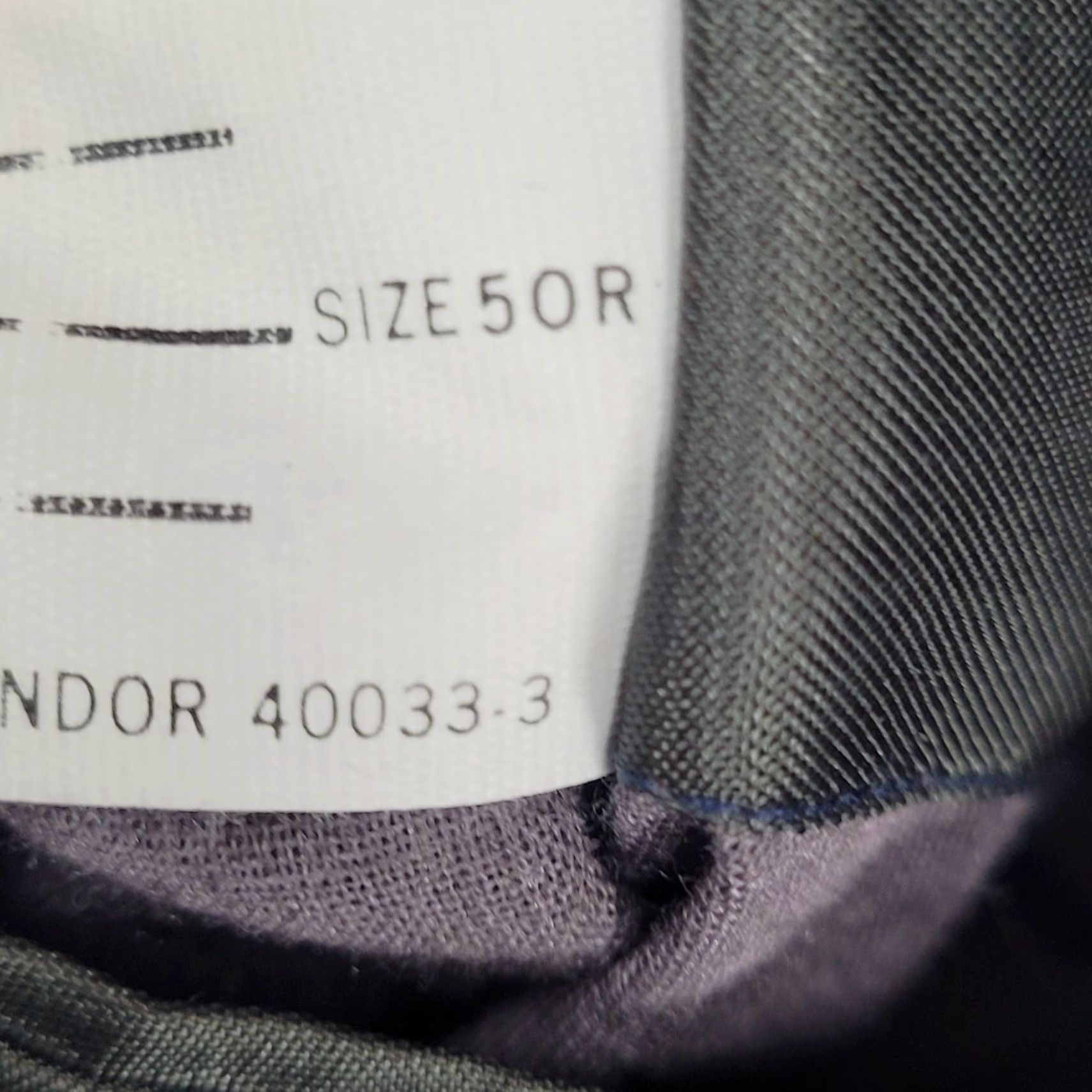 Stafford Stafford Grey Worsted Wool Blend 2 Button Vented Notch Blazer Sport Coat 50R Mens Regular Wool Polyester Gray Notch Lapel 2 Piece Classic Size 50R - 4 Thumbnail