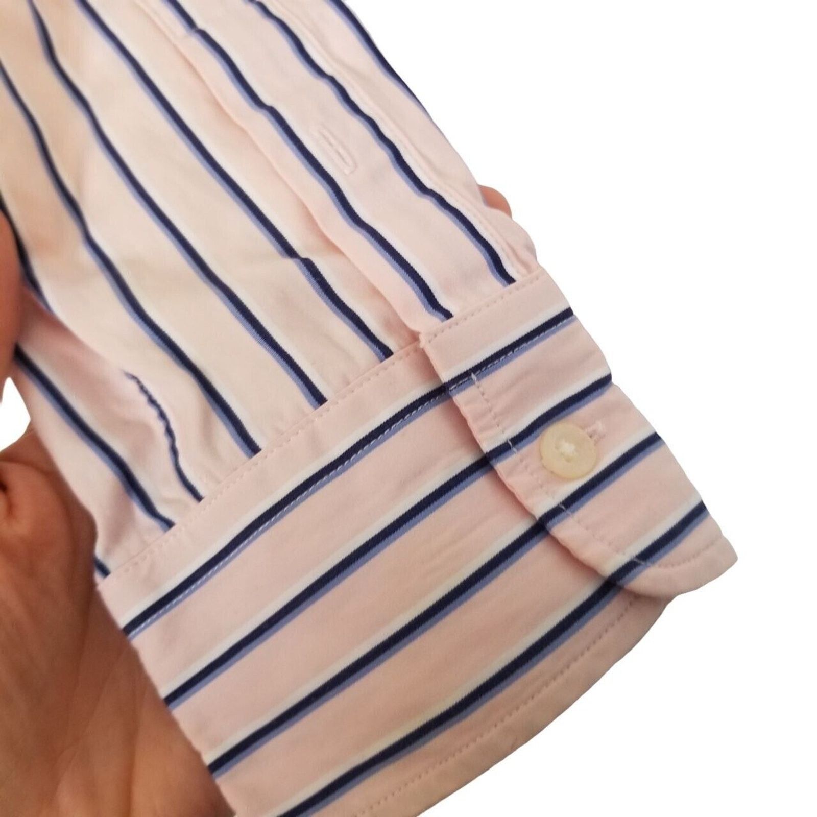 Ralph Lauren Ralph Lauren Womens Classic Striped Ruffle Blouse 6 Preppy Size S / US 4 / IT 40 - 4 Thumbnail