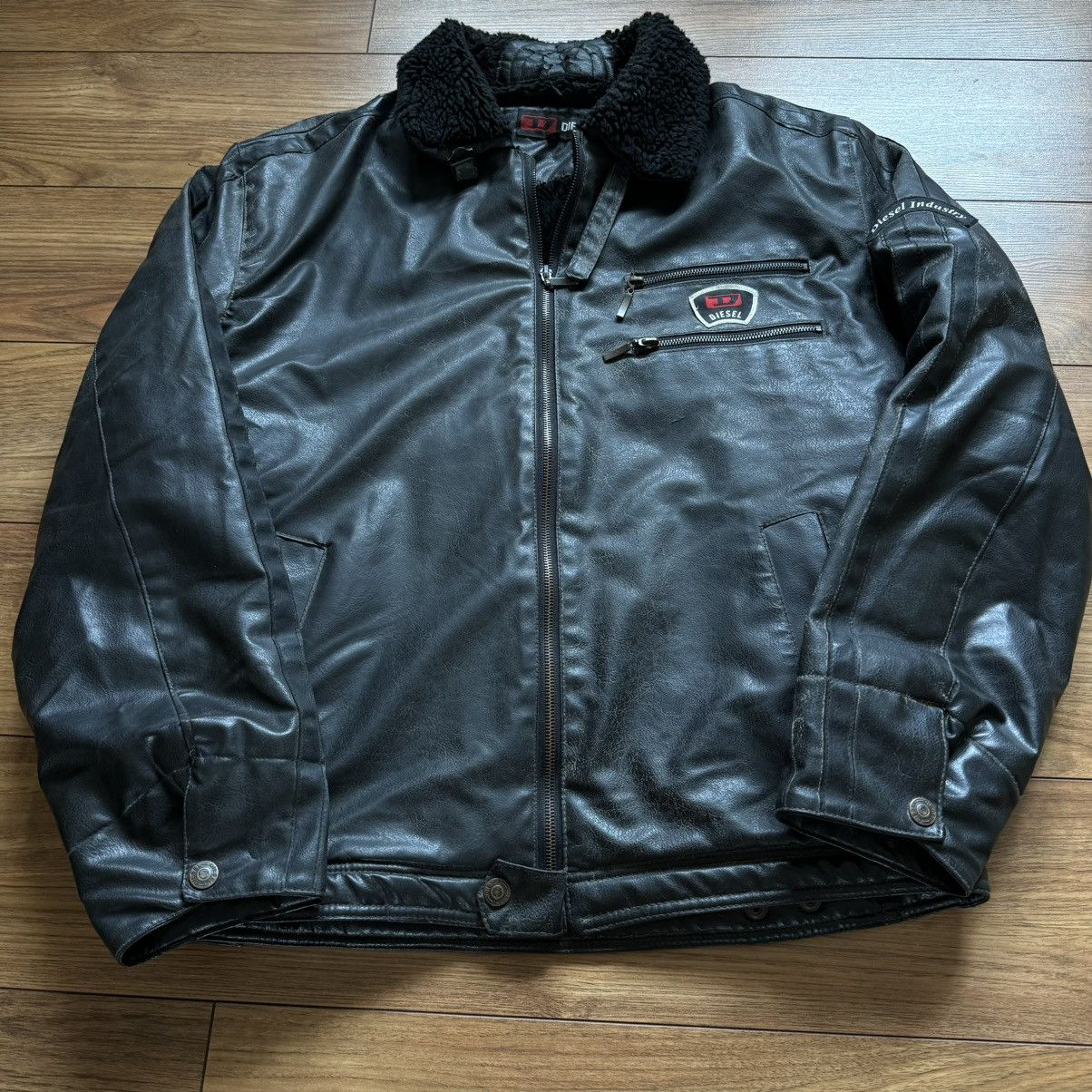 Diesel × Vintage Vintage diesel leather jacket Size US XL / EU 56 / 4 - 7 Thumbnail