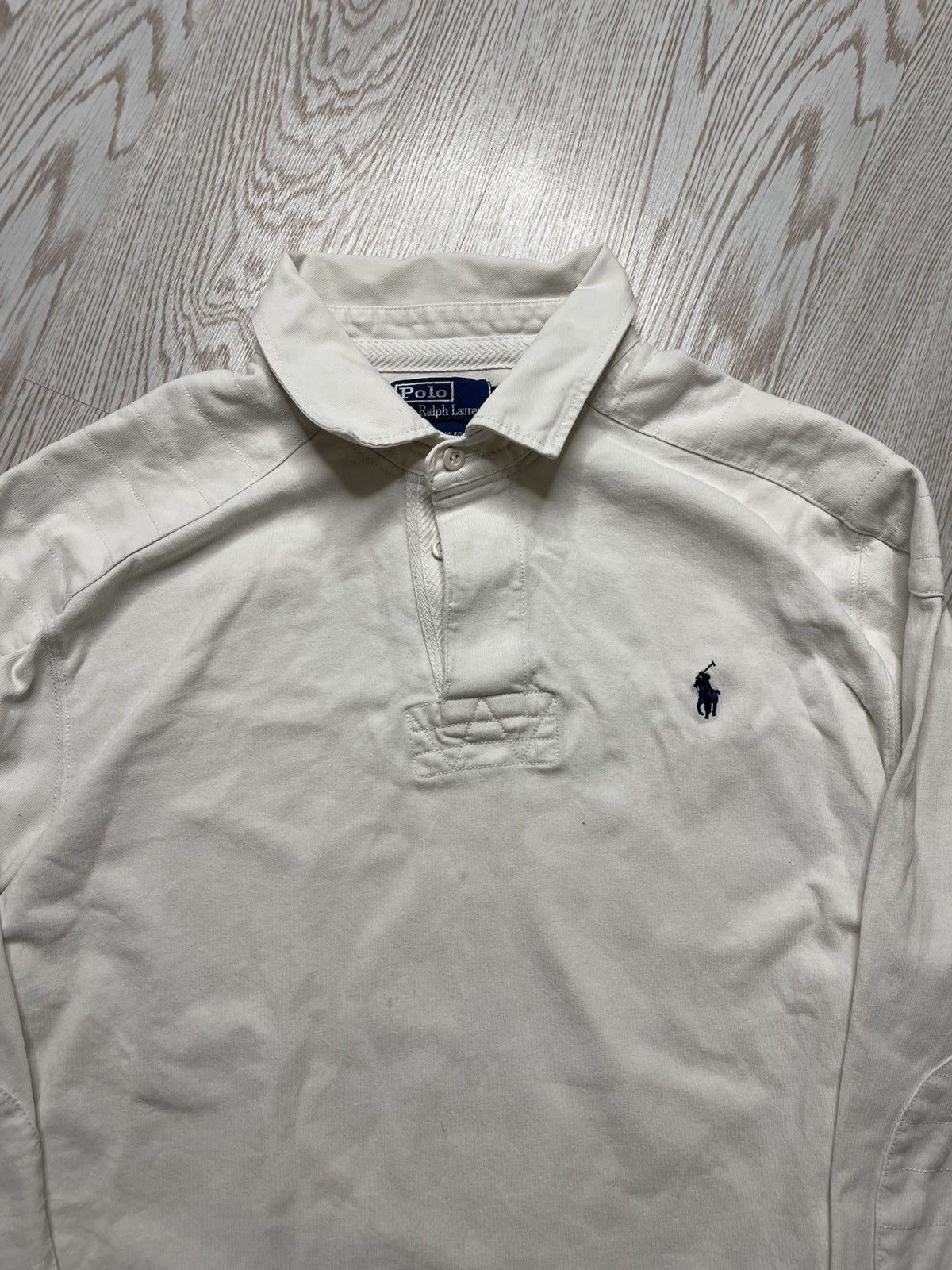 Polo Ralph Lauren × Vintage Vintage 90s Y2K Polo Ralph Lauren White Rugby shirt size xxl Size US XXL / EU 58 / 5 - 2 Thumbnail