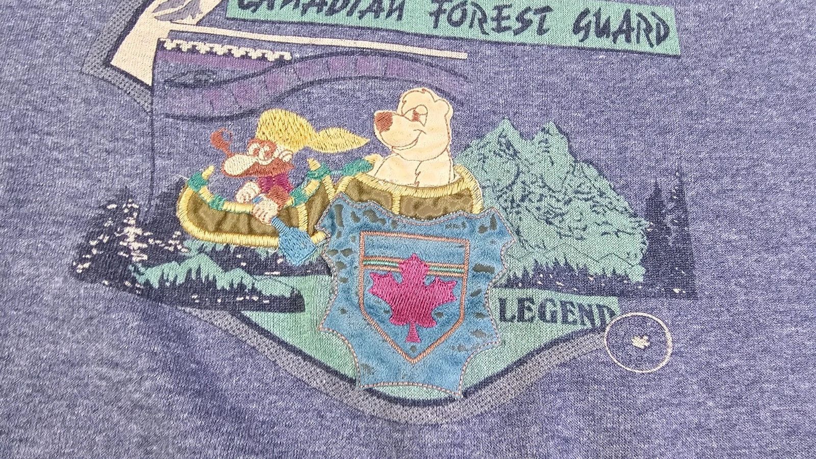 Other Vintage Made Italy Canadian Forest Guard Embroidered Sweat L Size US L / EU 52-54 / 3 - 3 Thumbnail