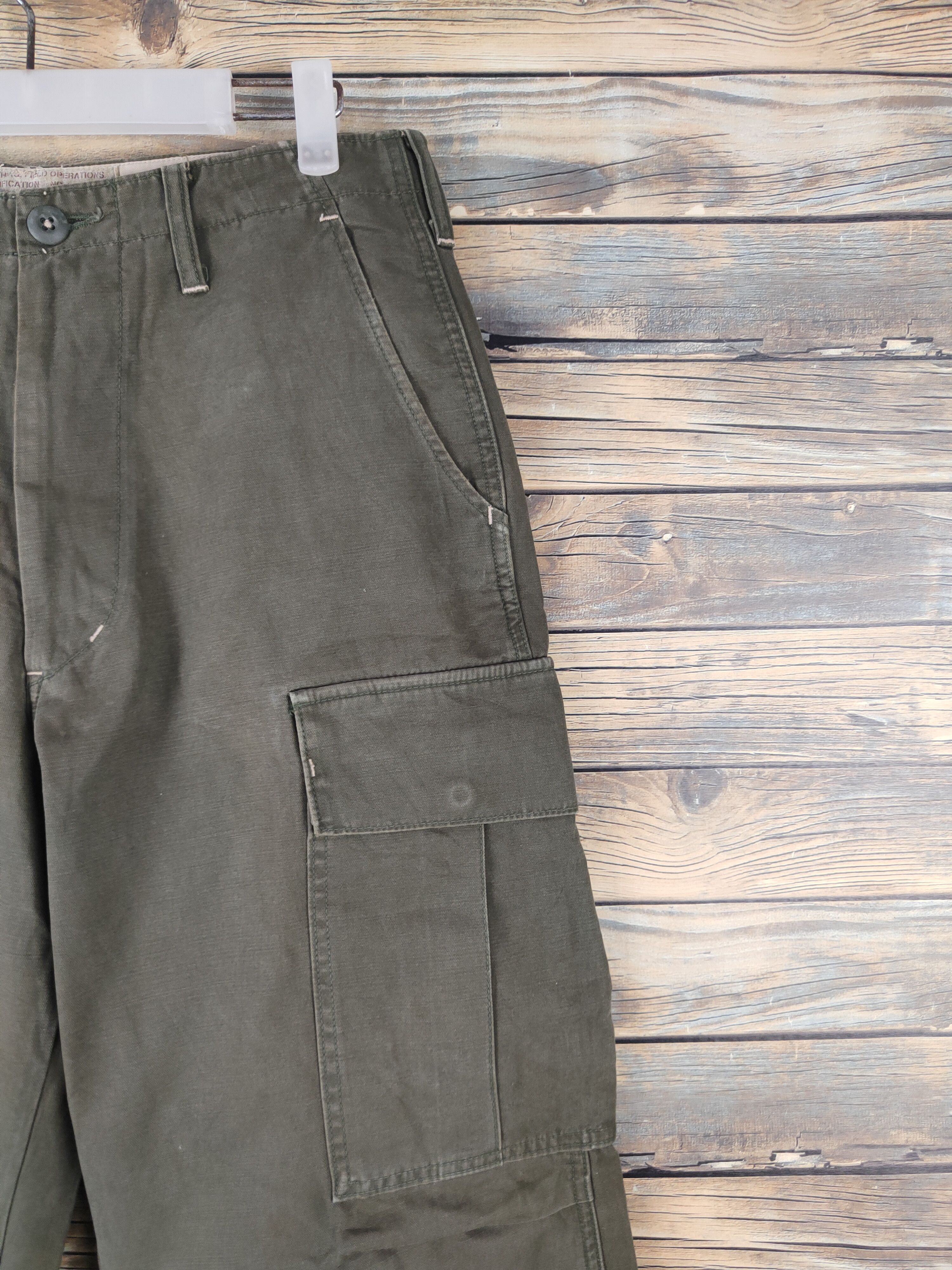 Japanese Brand DL Blue Way Olive Multipocket Tactical Cargo Pants #1485 Size US 30 / EU 46 - 5 Thumbnail