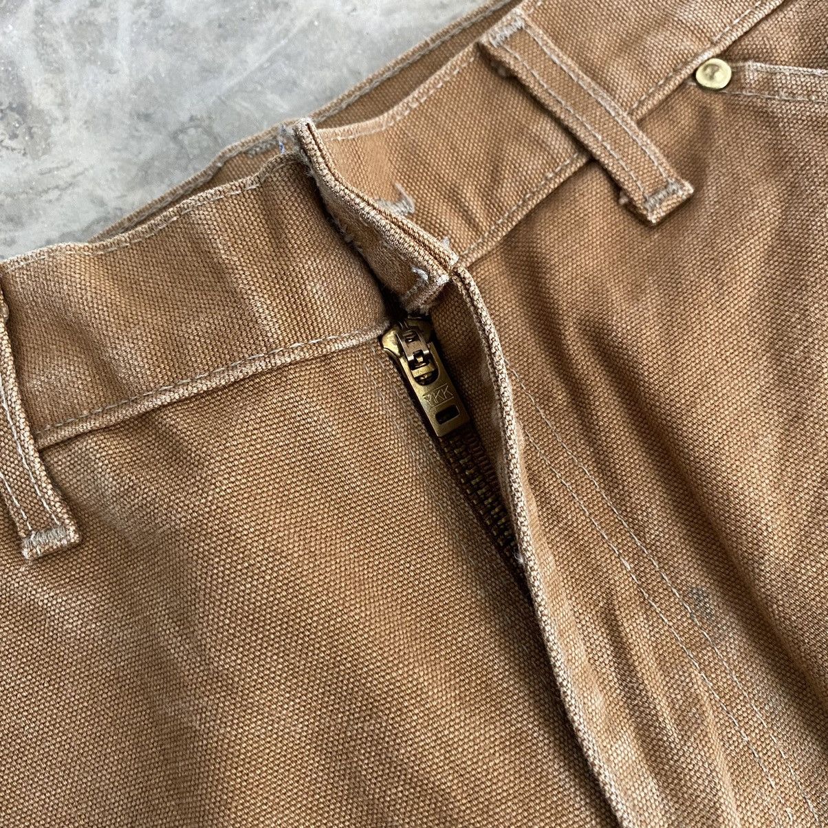 Carhartt VTG Carhartt Double Knee Faded Tan Dirty Carpenter Pants Size US 29 - 7 Thumbnail