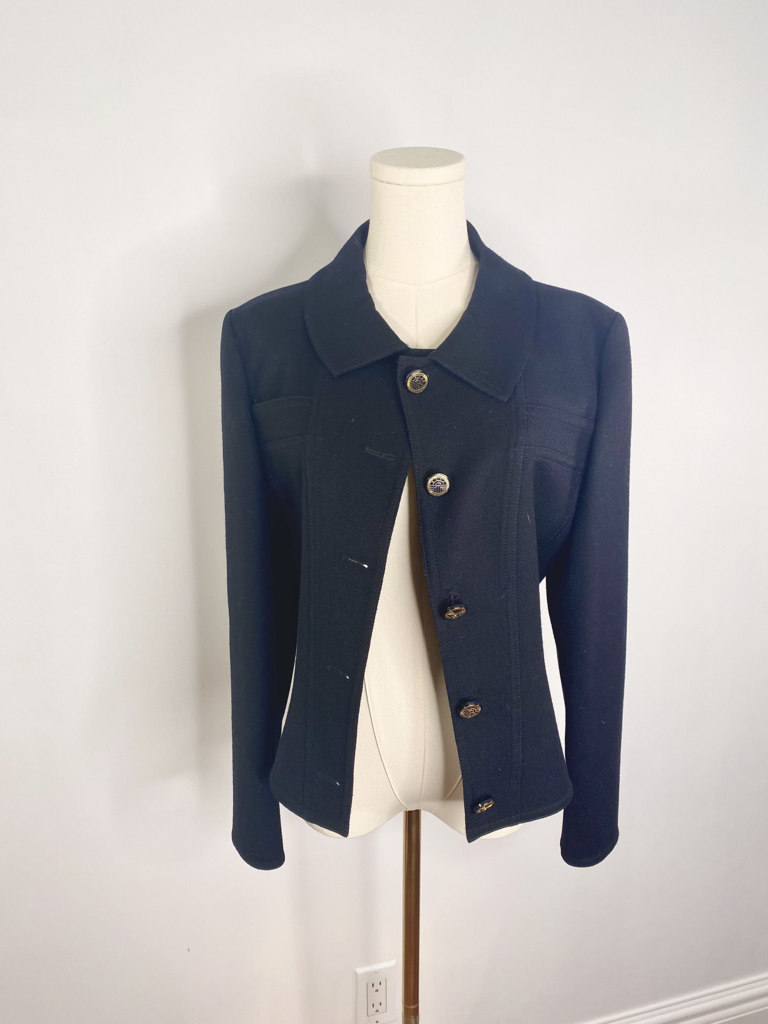 Louis Feraud Louis Feraud - Black Jacket Size S / US 4 / IT 40 - 2 Thumbnail