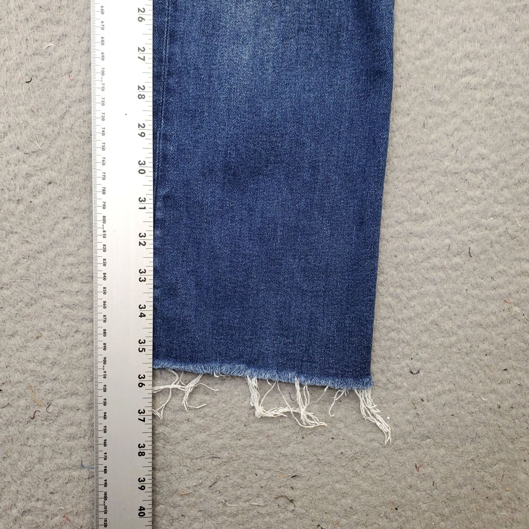Vintage LEVEL 99 Womens Bootcut Jeans 28 Blue Denim Ripped High Rise Frayed Hem DC2E08 Jeans Womens Size 28 Blue Denim Distressed 5-Pocket Regular Mens Girls Size 28" / US 6 / IT 42 - 3 Thumbnail