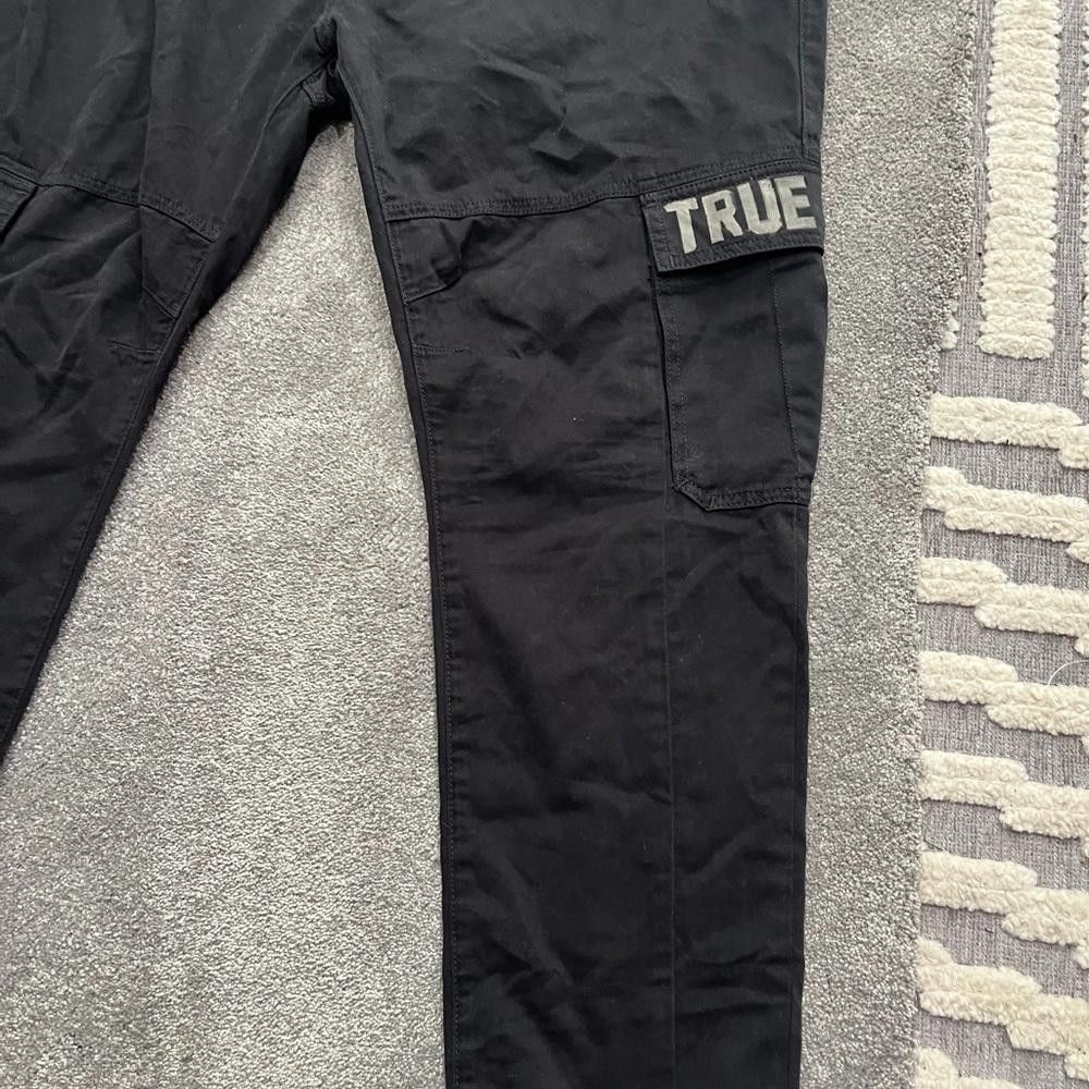 True Religion True Religion Marco Cargo Black Pants Men Sz 40 $199 Size US 40 / EU 56 - 9 Thumbnail