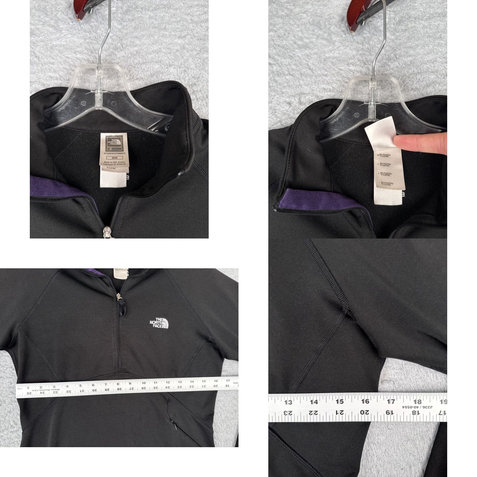 The North Face The North Face Sweatshirt Woman Medium Black Polyester 1/4 Zip Long Sleeve Logo Pullover 34 in Mens Womens Boys Girls Size M / US 6-8 / IT 42-44 - 8 Thumbnail