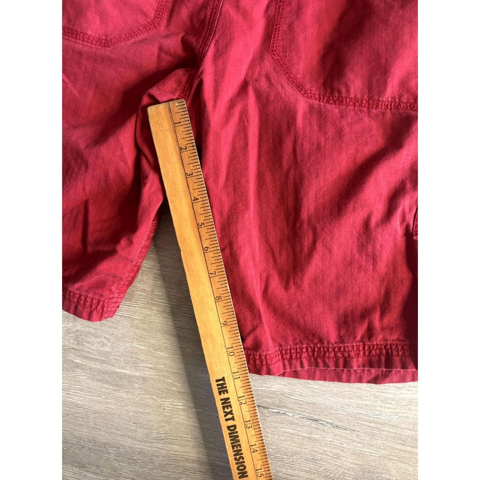 Armani Exchange Armani Exchange Cargo Shorts Mens 31 Red Utility Zip Pockets Casual A|X Summer Size US 31 - 6 Thumbnail