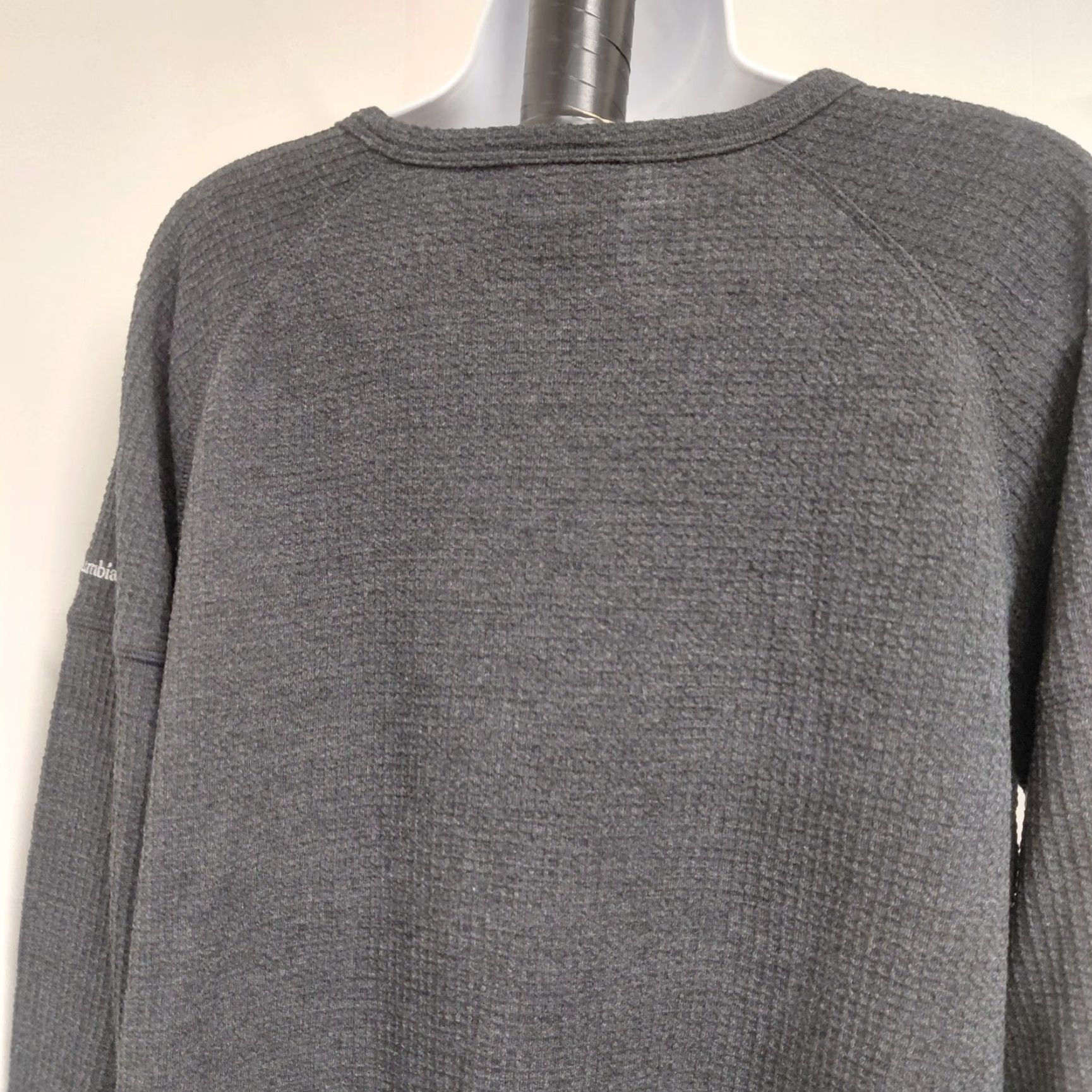 Vintage Columbia Shirt Women's XL Gray Thermal Long Sleeve Top Soft Causal Comfort Size XL / US 12-14 / IT 48-50 - 7 Thumbnail