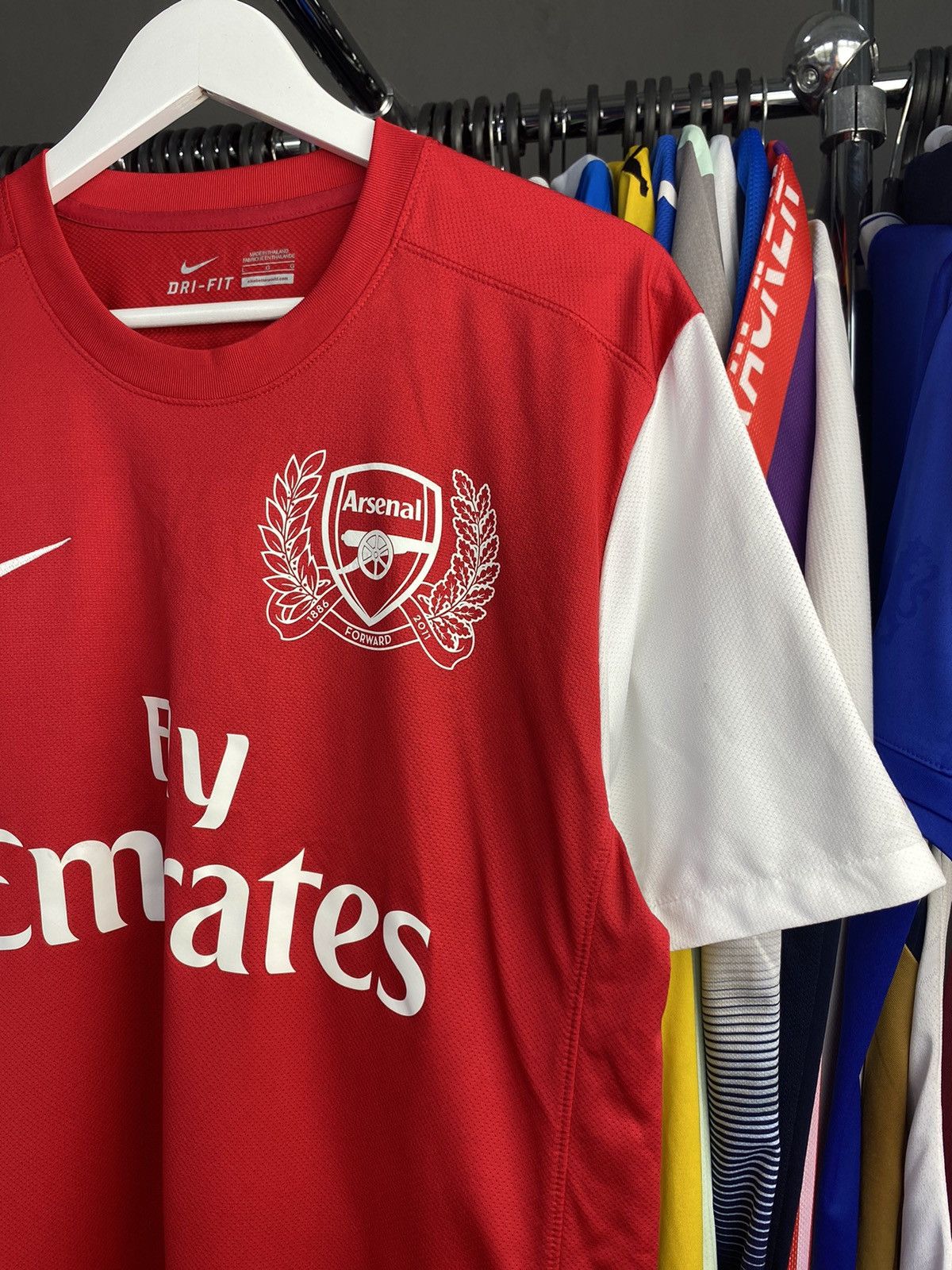 Nike 2011/12 NIKE ARSENAL HOME SOCCER FOOTBALL JERSEY SHIRT Size US L / EU 52-54 / 3 - 4 Thumbnail