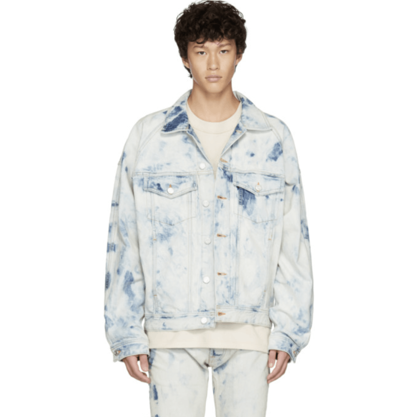 ジャケット・アウター FEAR OF GOD Holy Water Denim Jacket M FEAR OF GOD Water Denim Jacket M