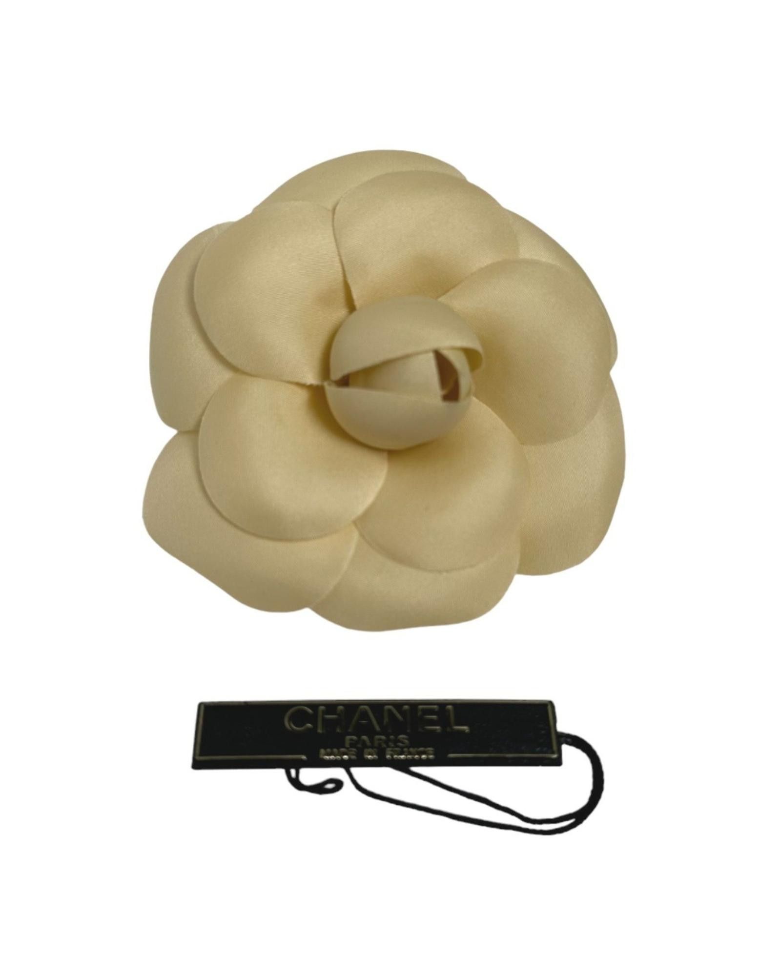 image of Chanel Beige Synthetic Camelia Corsage Accessory, Women's