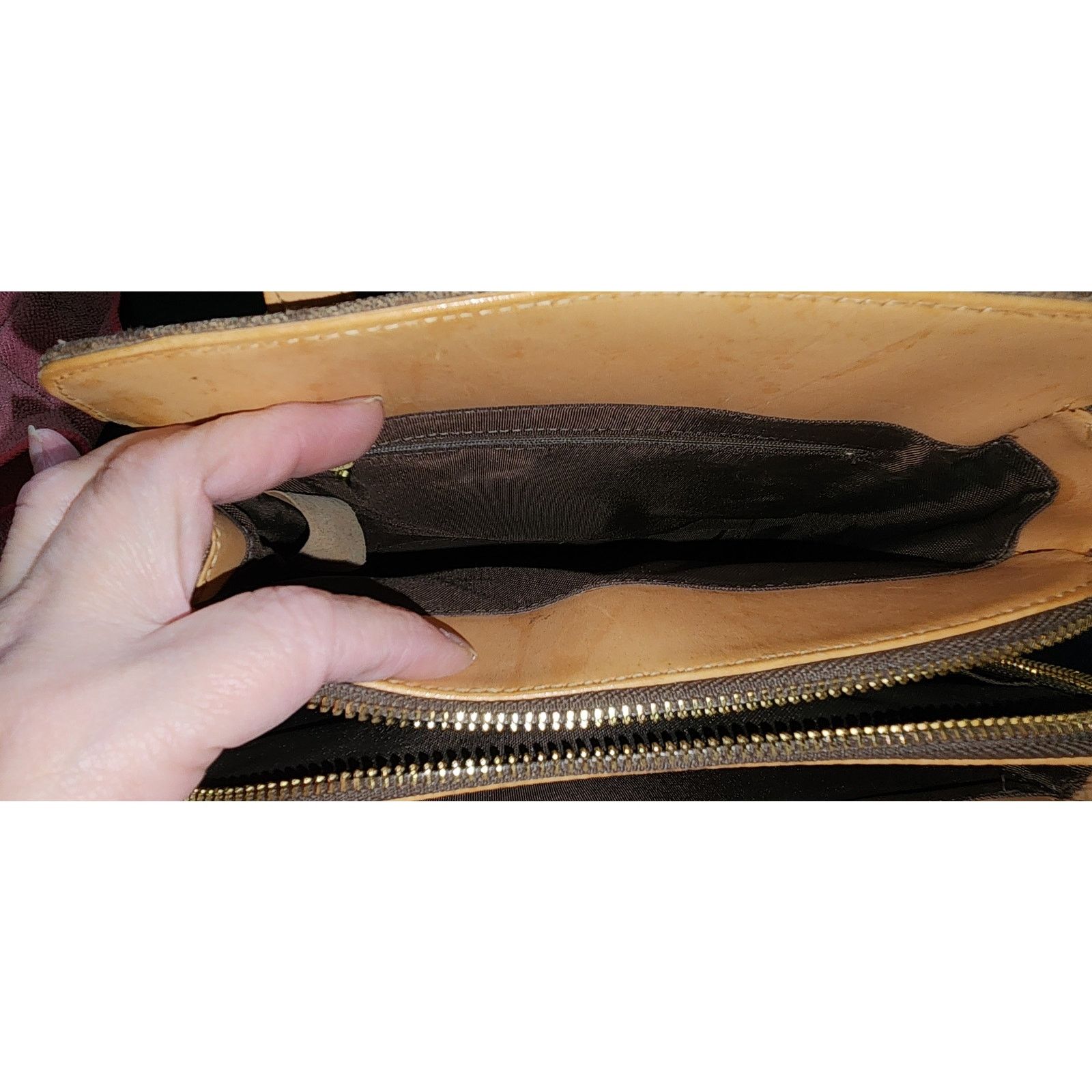 Porter EL PORTAL Shoulder Bag Medium Purse Leather Trim and Strap Size ONE SIZE - 5 Thumbnail