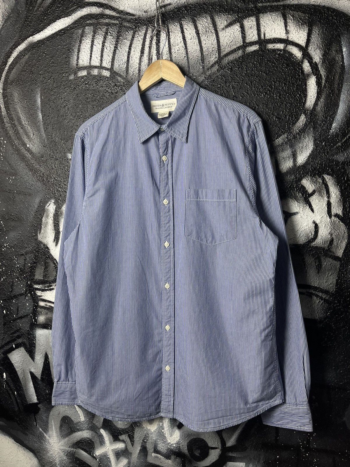 Denim & Supply Ralph Lauren Denim & Supply Ralph Lauren Button Up Striped Shirt Mens XL Size US XL / EU 56 / 4 - 2 Thumbnail