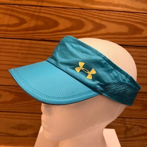 Under Armour Under Armor Visor Blue Yellow Run Outdoor y2k retro 90s Size ONE SIZE - 4 Thumbnail