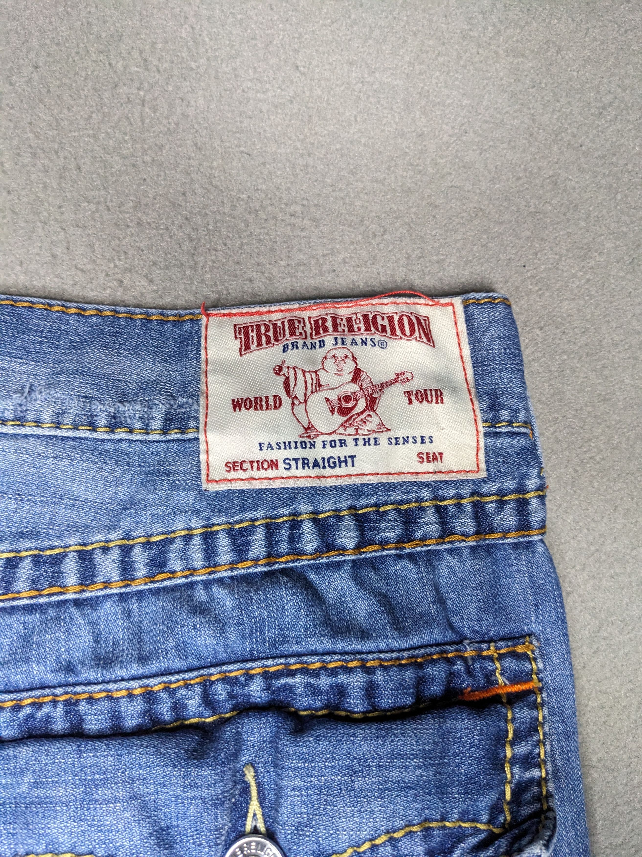 True Religion True Religion Jeans 38x27 Straight Leg Flap Pocket Big T Size US 38 / EU 54 - 10 Thumbnail