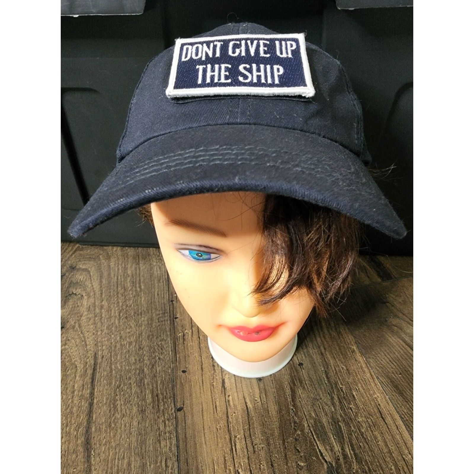 Vintage Condor Cap Adjustable Baseball Cap Men Blue Strap Back Tactical Hat Patches USA Don’t Give Up The Ship baseball cap Size ONE SIZE - 2 Thumbnail
