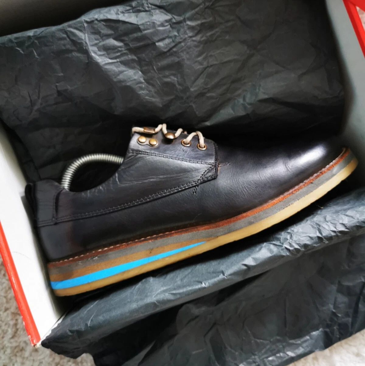 United Colors Of Benetton United Colors of Benetton oxford casual shoes black leather Size US 9.5 / EU 42-43 - 14 Thumbnail