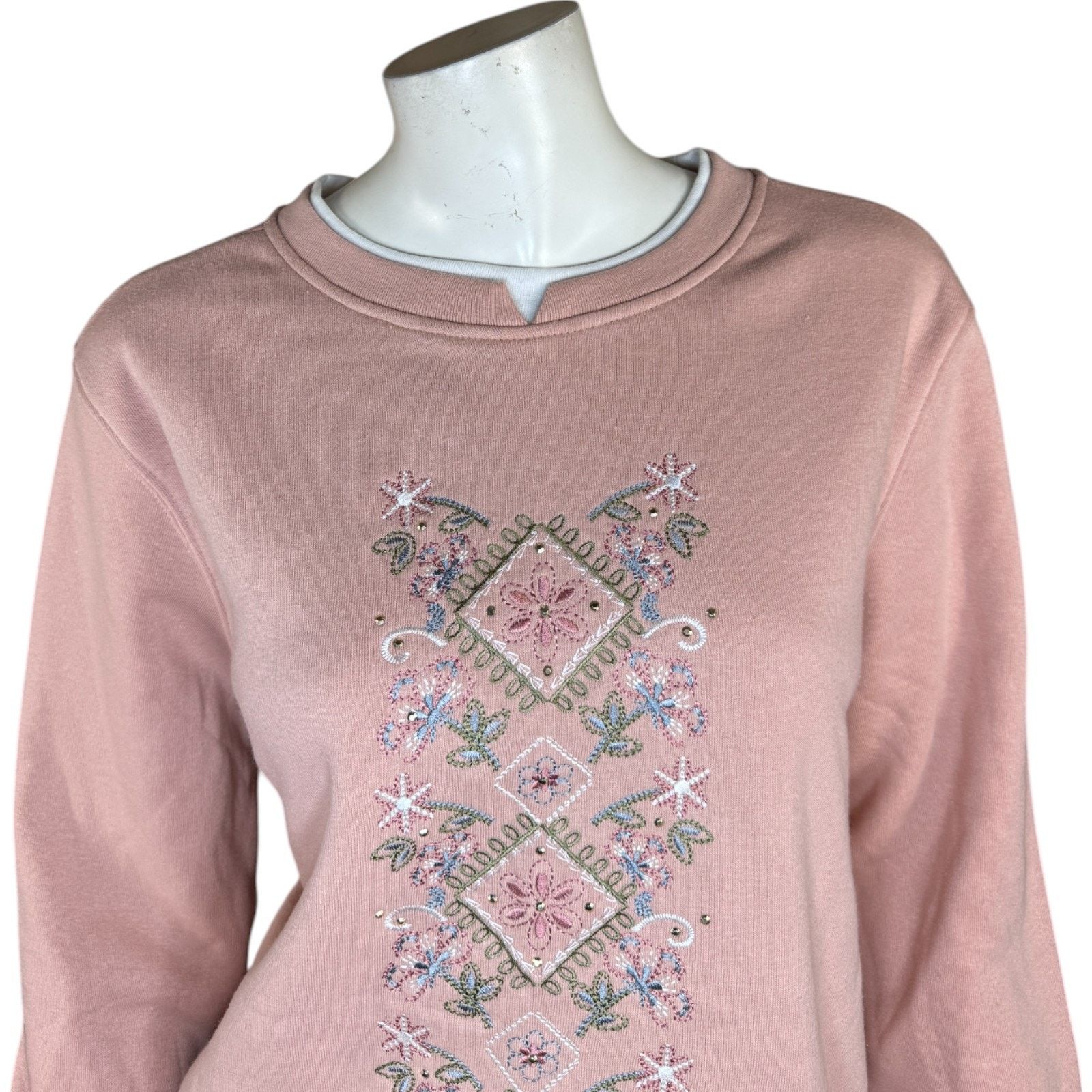 Other Hasting & Smith Rosemist Sweatshirt Embroidered Pullover Size M / US 6-8 / IT 42-44 - 5 Thumbnail