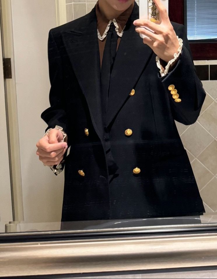 Gucci Gucci 22SS Wool Double Breasted Blazer Size 50S - 3 Thumbnail