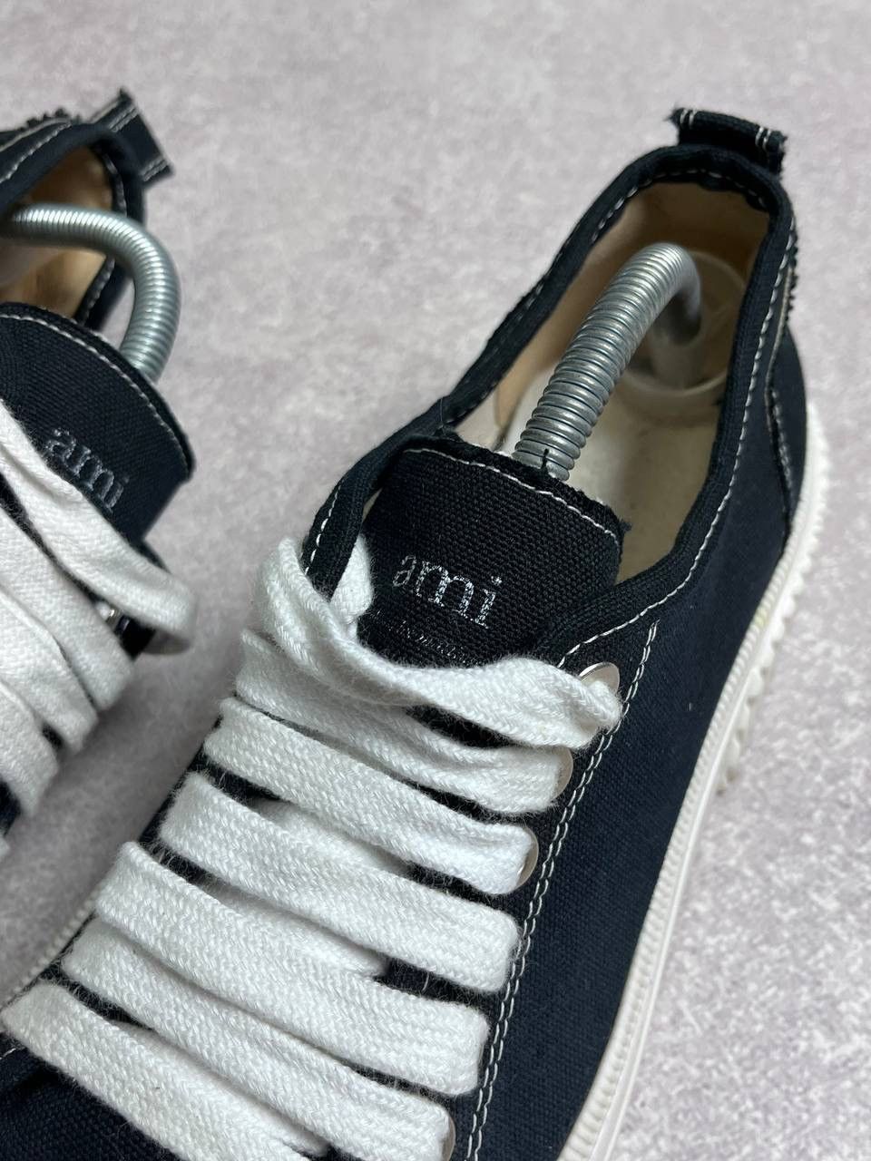 AMI AMI Canvas Top Low Sneakers US 10/EUR 43 Size US 10 / EU 43 - 4 Thumbnail