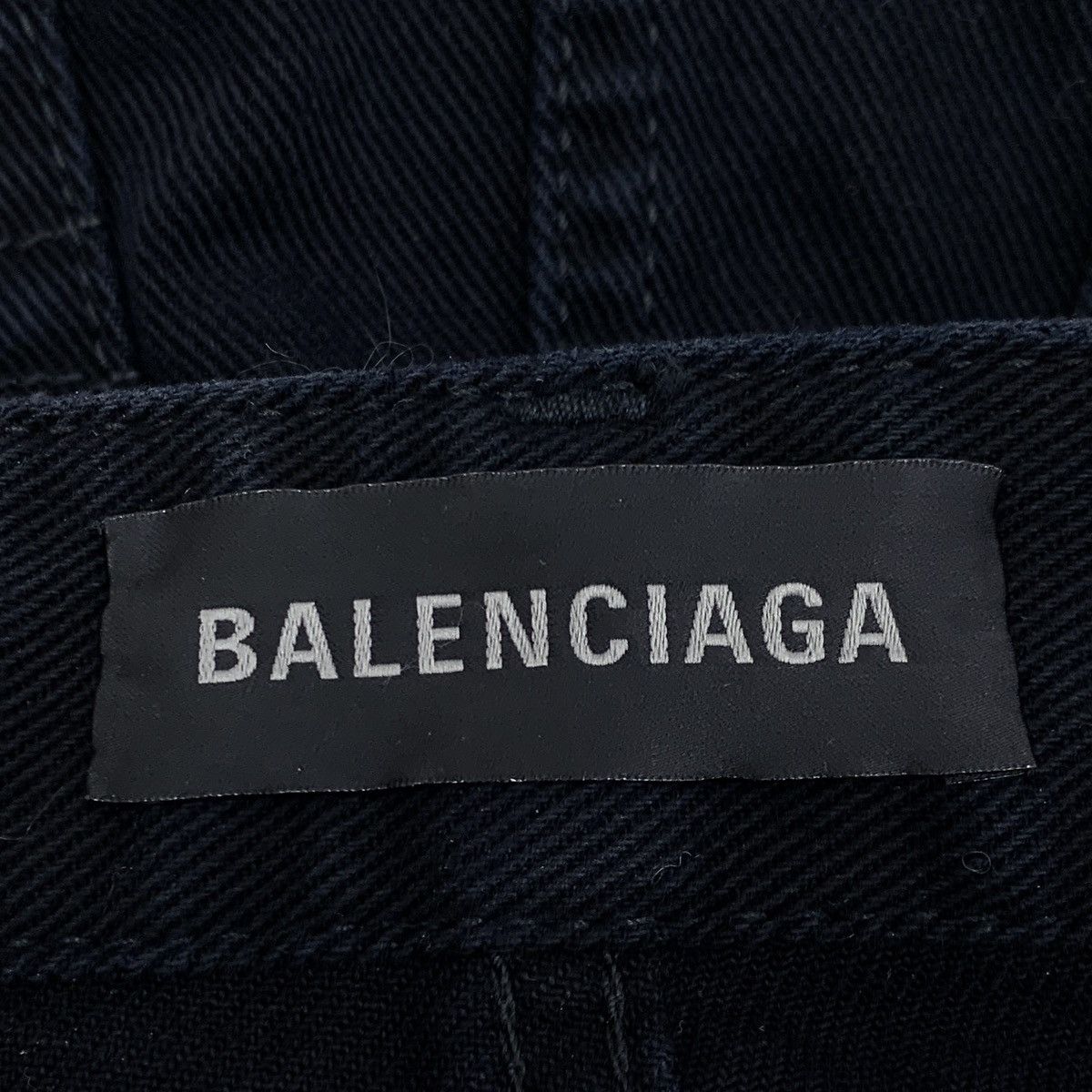 Balenciaga Balenciaga Black Cotton Denim Skirt K26WX Size 25" / US 0 / IT 36 - 6 Thumbnail