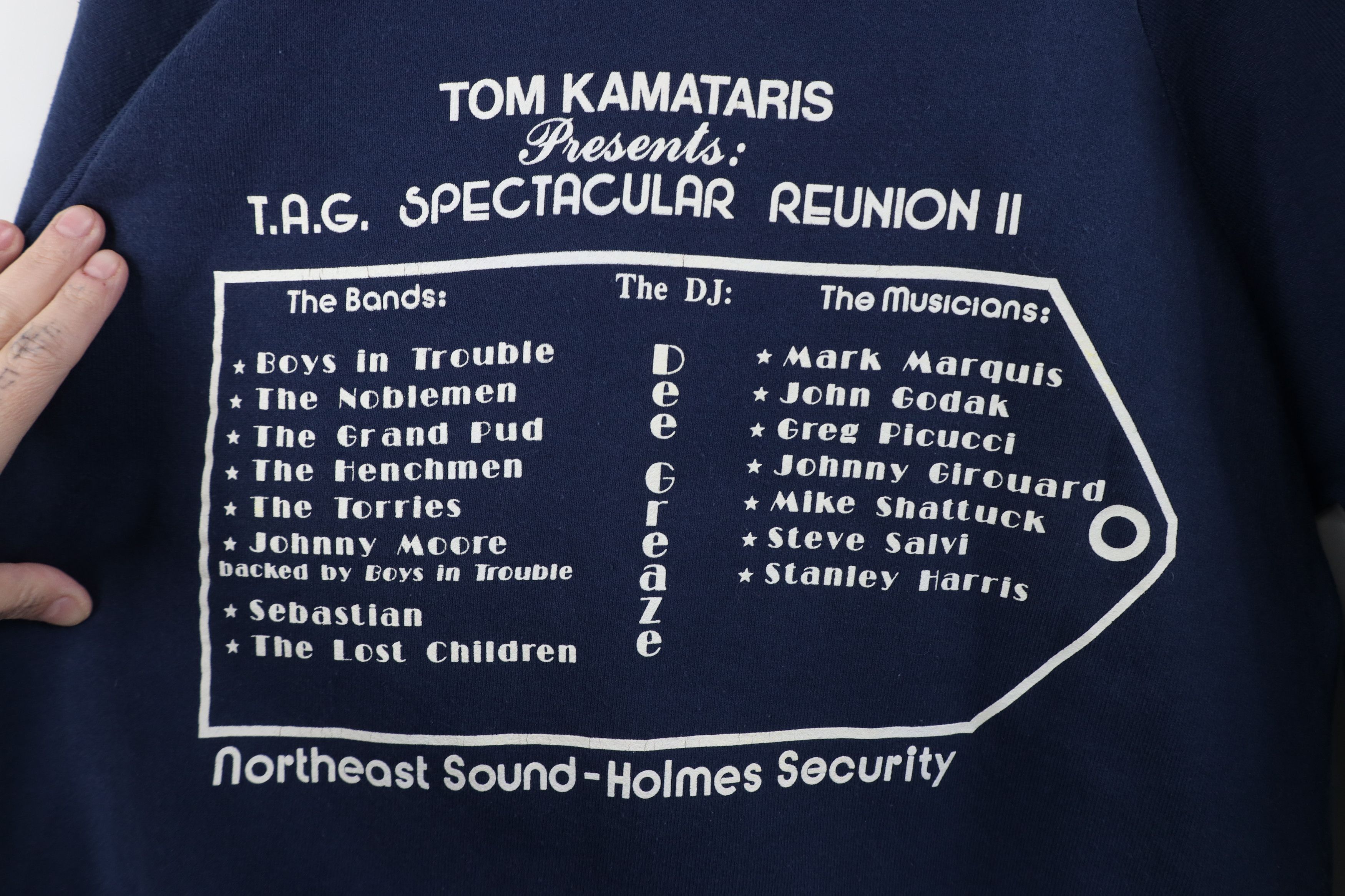 Vintage Vintage 90s Reunion II Boys In Trouble Band Sweatshirt Size US S / EU 44-46 / 1 - 11 Thumbnail