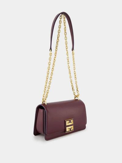 Givenchy o1srvl11e0924 Size: OS / 4G Leather Chain Bag in Burgundy Size ONE SIZE - 7 Thumbnail