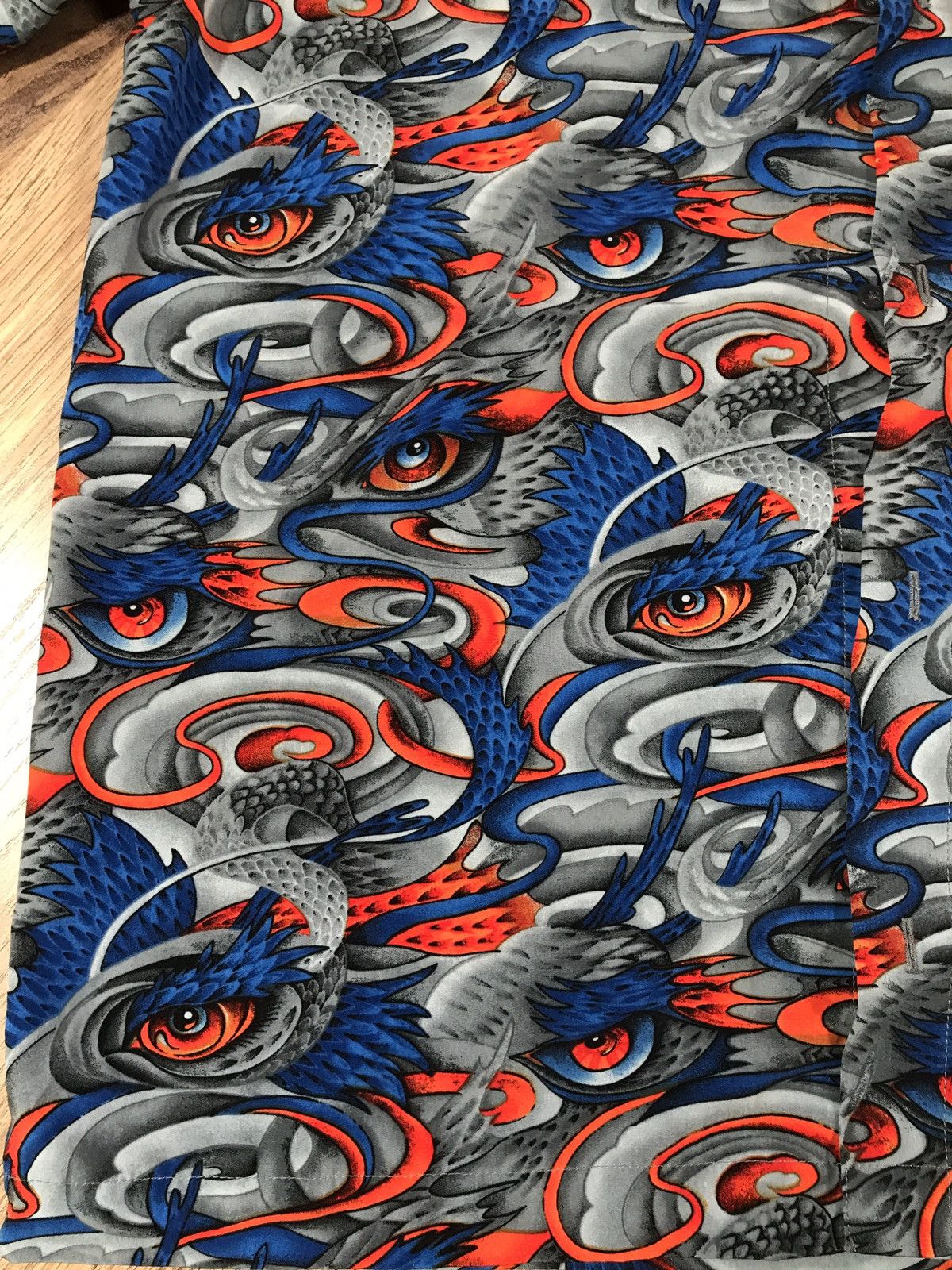 Rusty × Vintage Vintage Rusty Shirt Dragon Over Print Size US L / EU 52-54 / 3 - 2 Thumbnail
