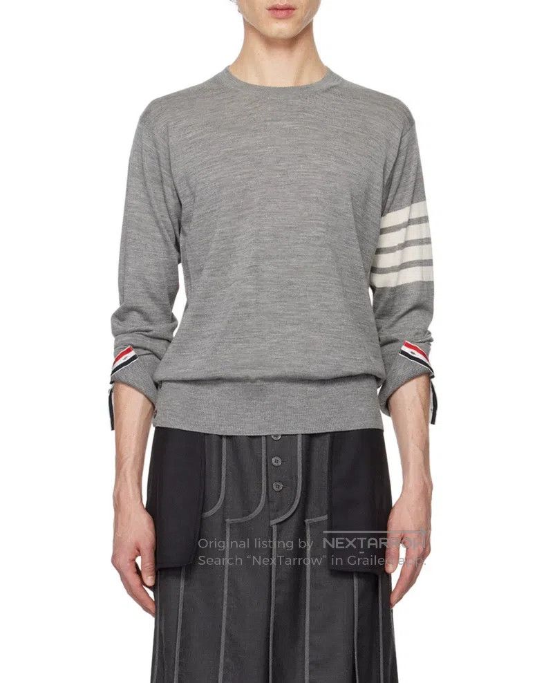 Thom Browne Thom Browne Thin Angora Wool Cardigan Size US M / EU 48-50 / 2 - 2 Thumbnail