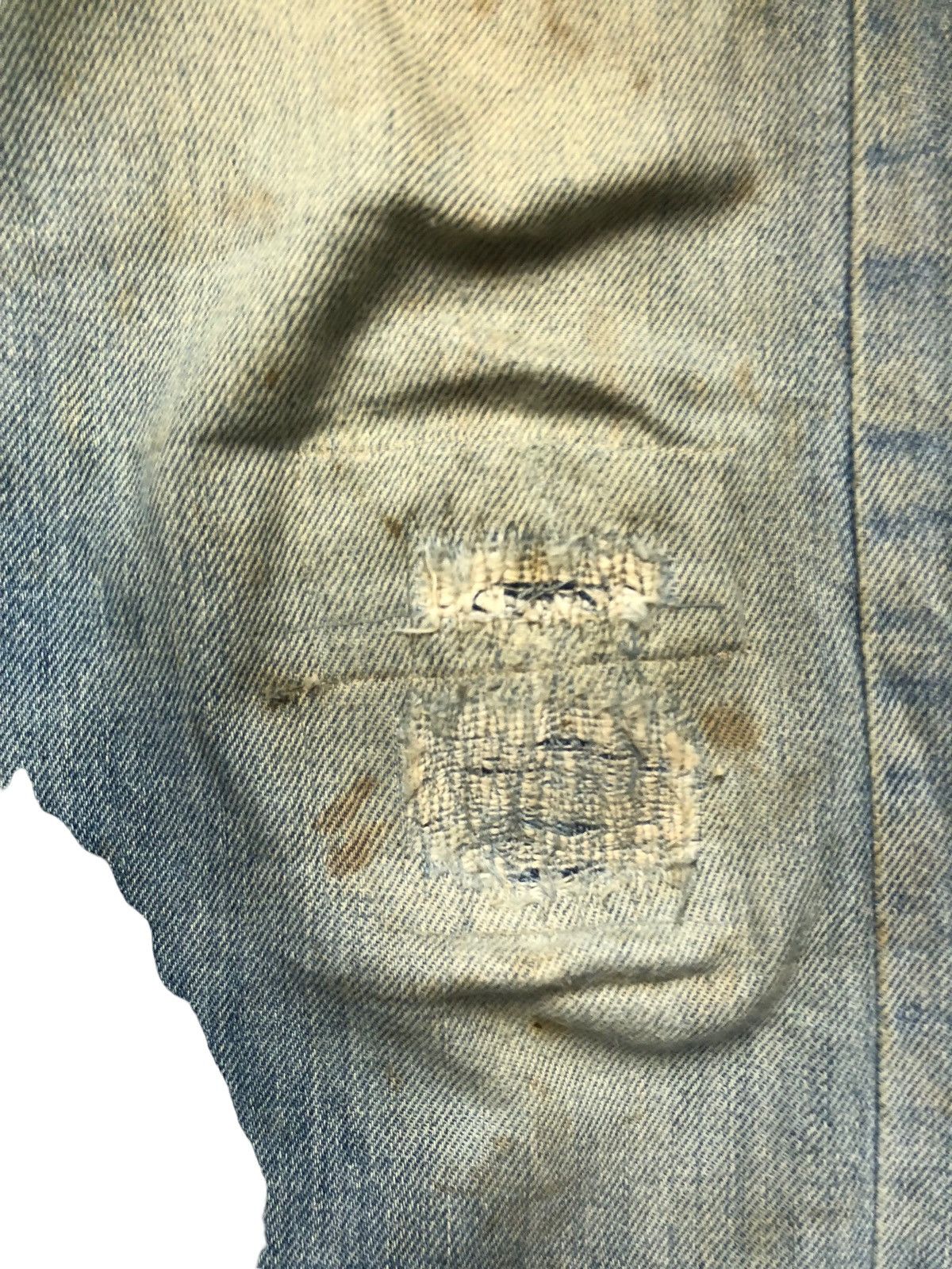 Lee Vintage 70s Lee Riders Distressed Mud Wash Jeans Size US 33 - 5 Thumbnail