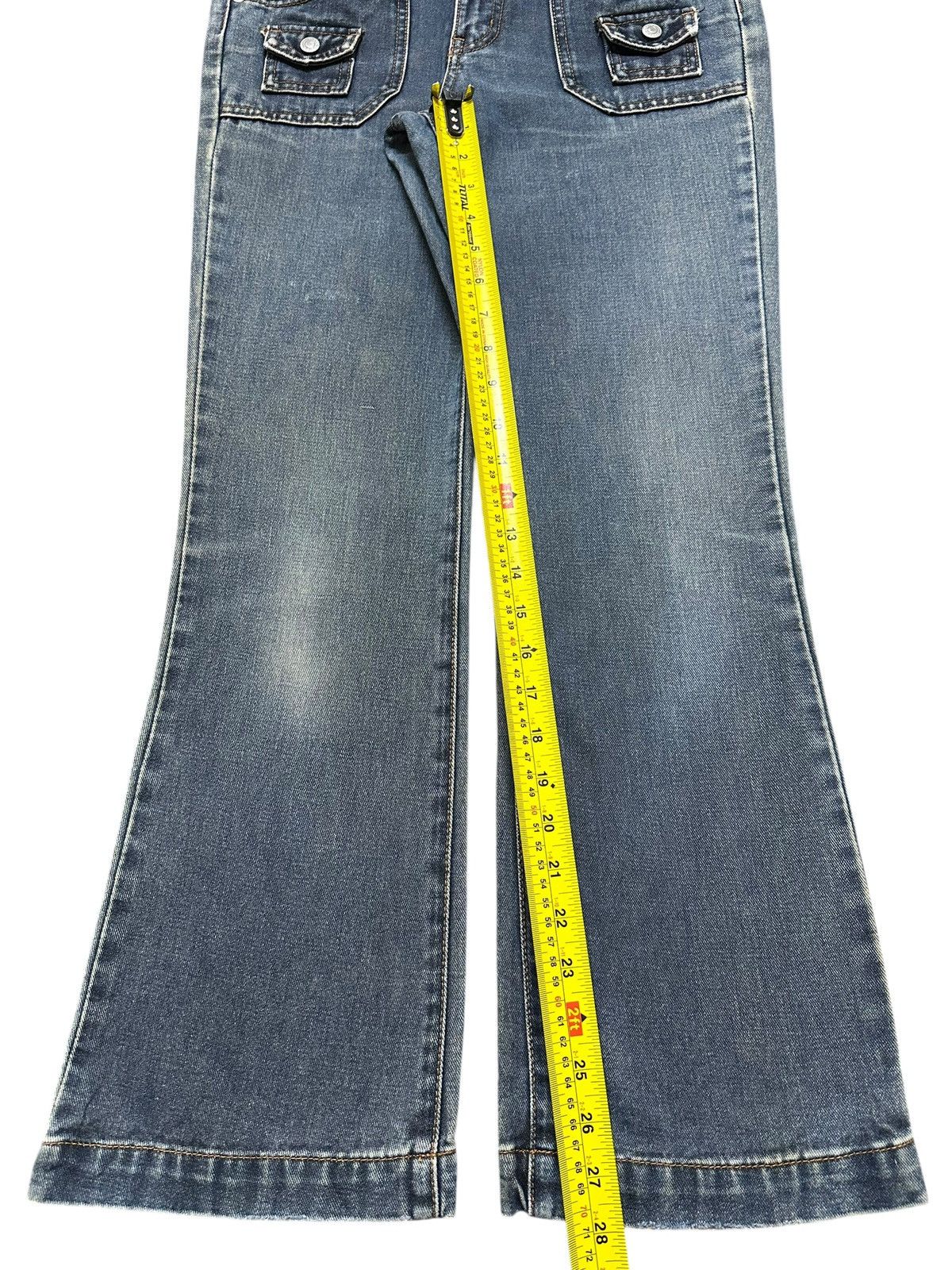 Japanese Brand Vintage Japanese Brand Bush Pants Style Wide Leg Jeans Size US 28 / EU 44 - 12 Thumbnail
