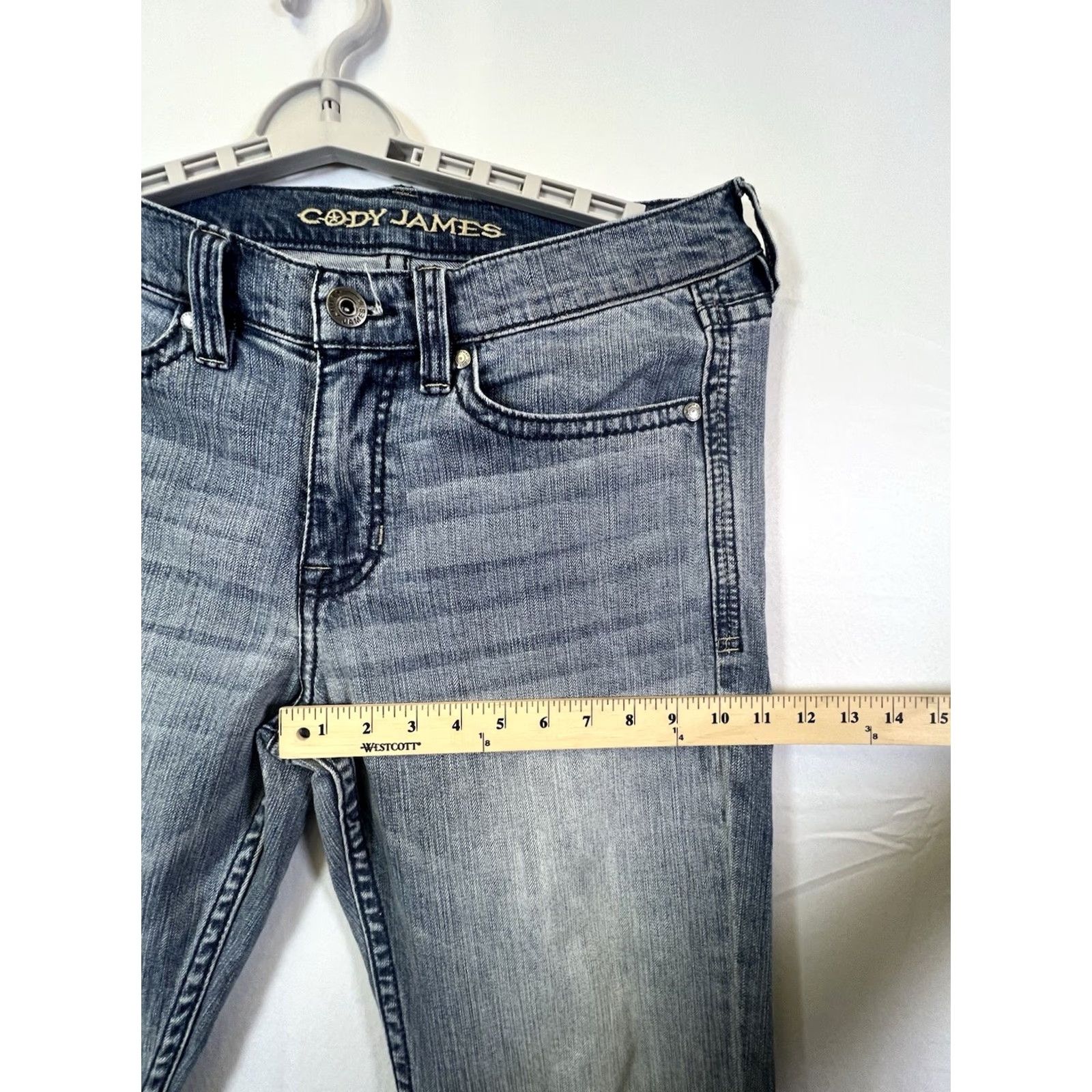 Cody James Cody James Jeans Western Blue Light Wash 32x34 Denim 5-Pocket Regular Mens Cowboy Theme Vintage: No Size US 32 / EU 48 - 3 Thumbnail