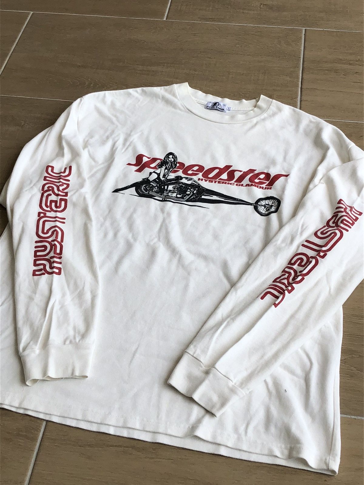 Super Hot🔥2010s Hysteric Glamour Speedster Biker Girl LS Tee