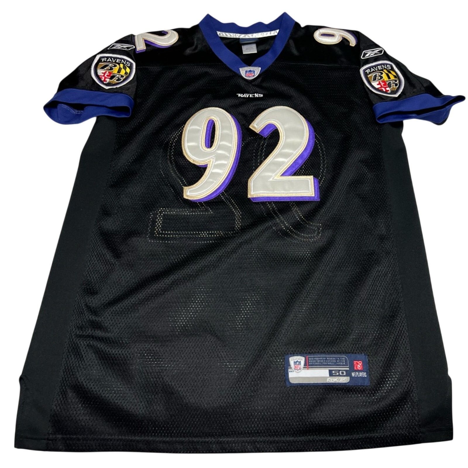 Reebok Haloti Ngata Jersey Reebok Authentic Stitched Ravens SZ 50 Size US XXL / EU 58 / 5 - 1 Thumbnail