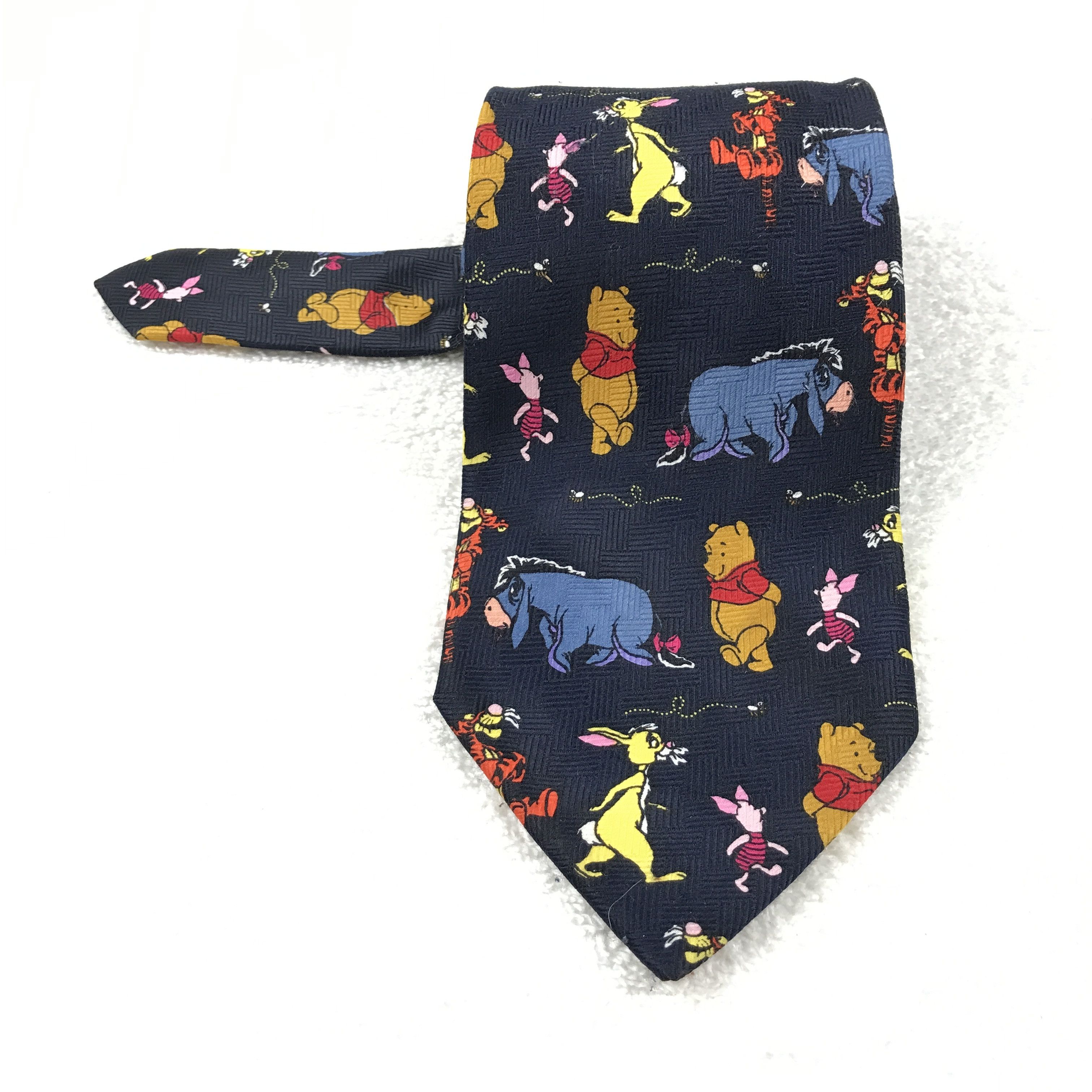 Designer × Vintage Vintage Pooh 100% Polyester Necktie Size ONE SIZE - 1 Thumbnail