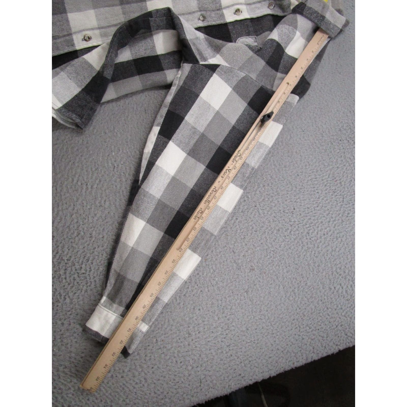 Vintage VINTAGE Work N' Sport Black Plaid Flannel VTG 80s USA Made Button-Up Casual Shirt 2XLT Size US XXL / EU 58 / 5 - 7 Thumbnail