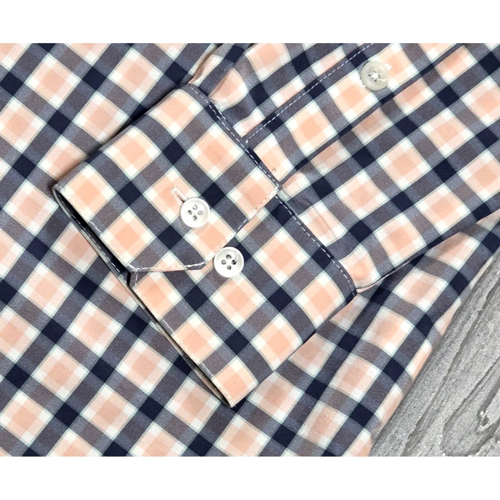 Mizzen+Main Mizzen+Main Leeward Button Up Shirt MT Slim Check Blue Pink Gingham Size US M / EU 48-50 / 2 - 5 Thumbnail