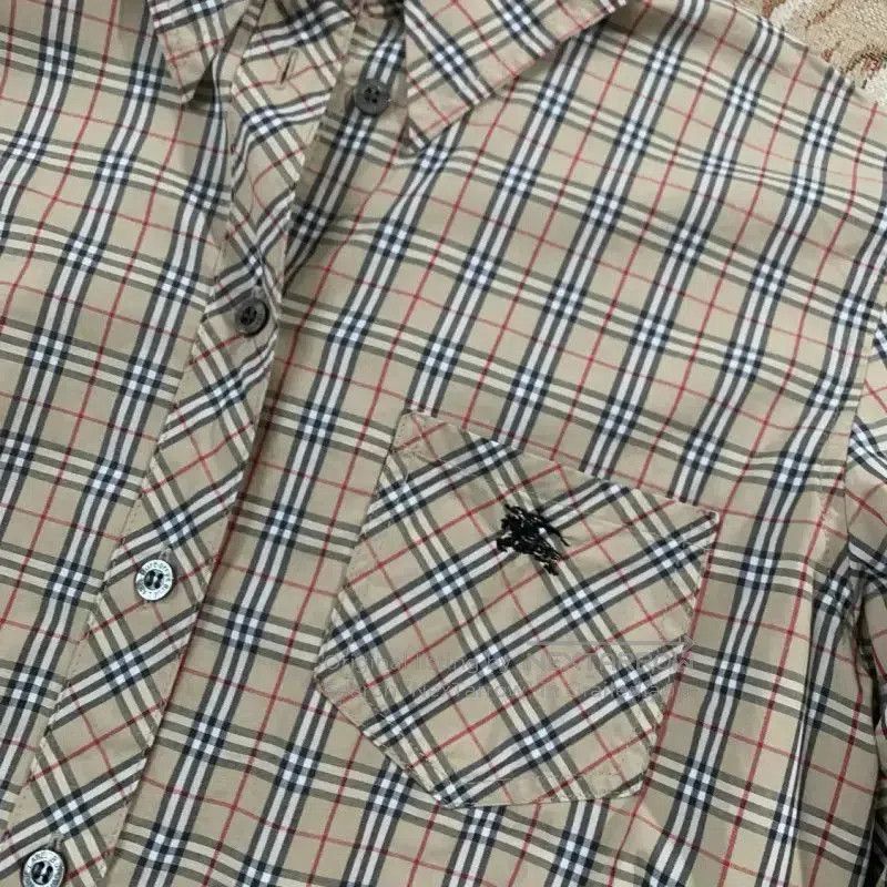 Burberry Burberry Khaki Cotton Check Long Sleeve Shirt. Size L / US 10 / IT 46 - 5 Thumbnail