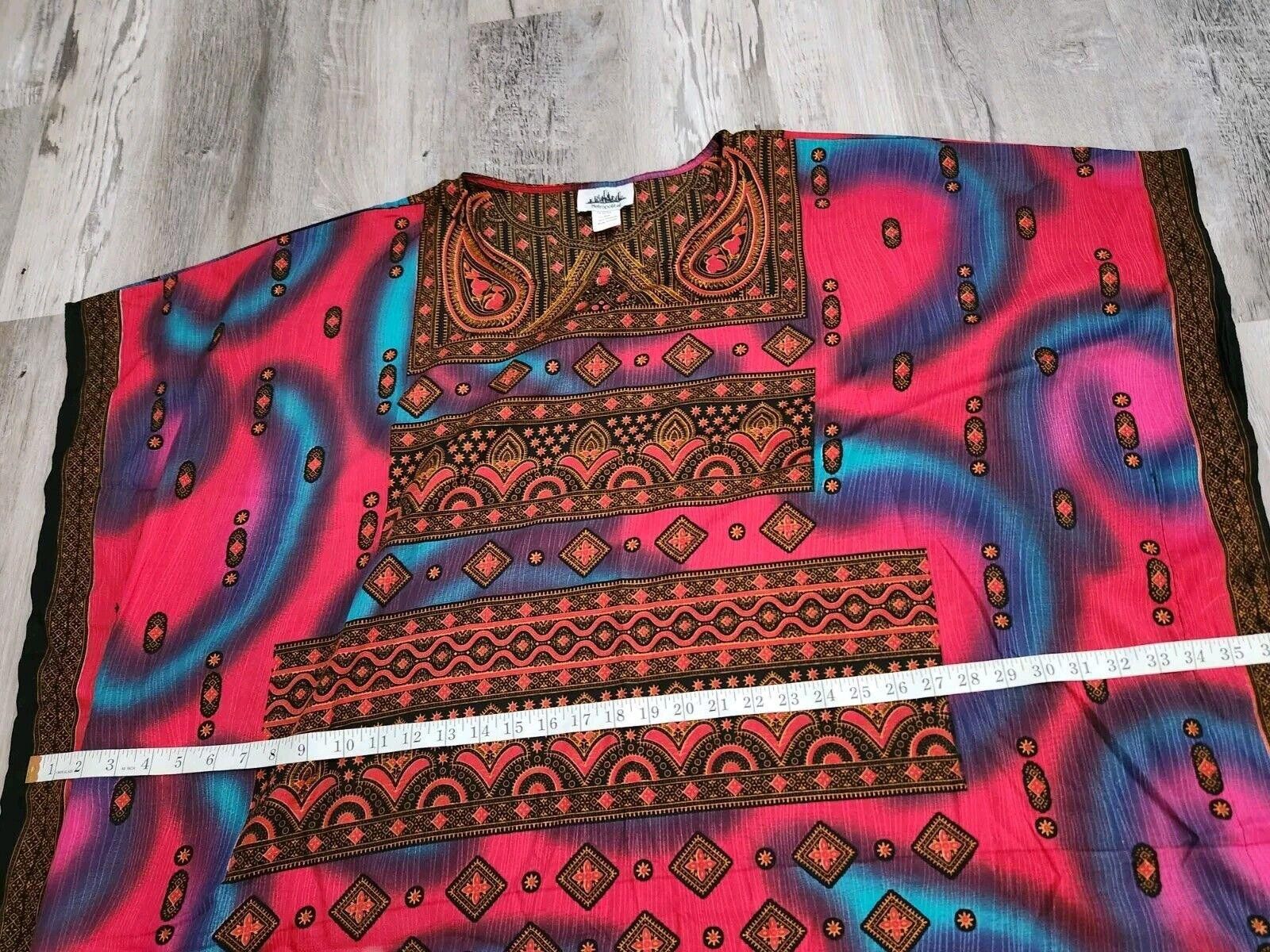 Designer Metropolitan Caftan Kaftan Mumu One Size Vintage Ethnic Size ONE SIZE - 8 Thumbnail