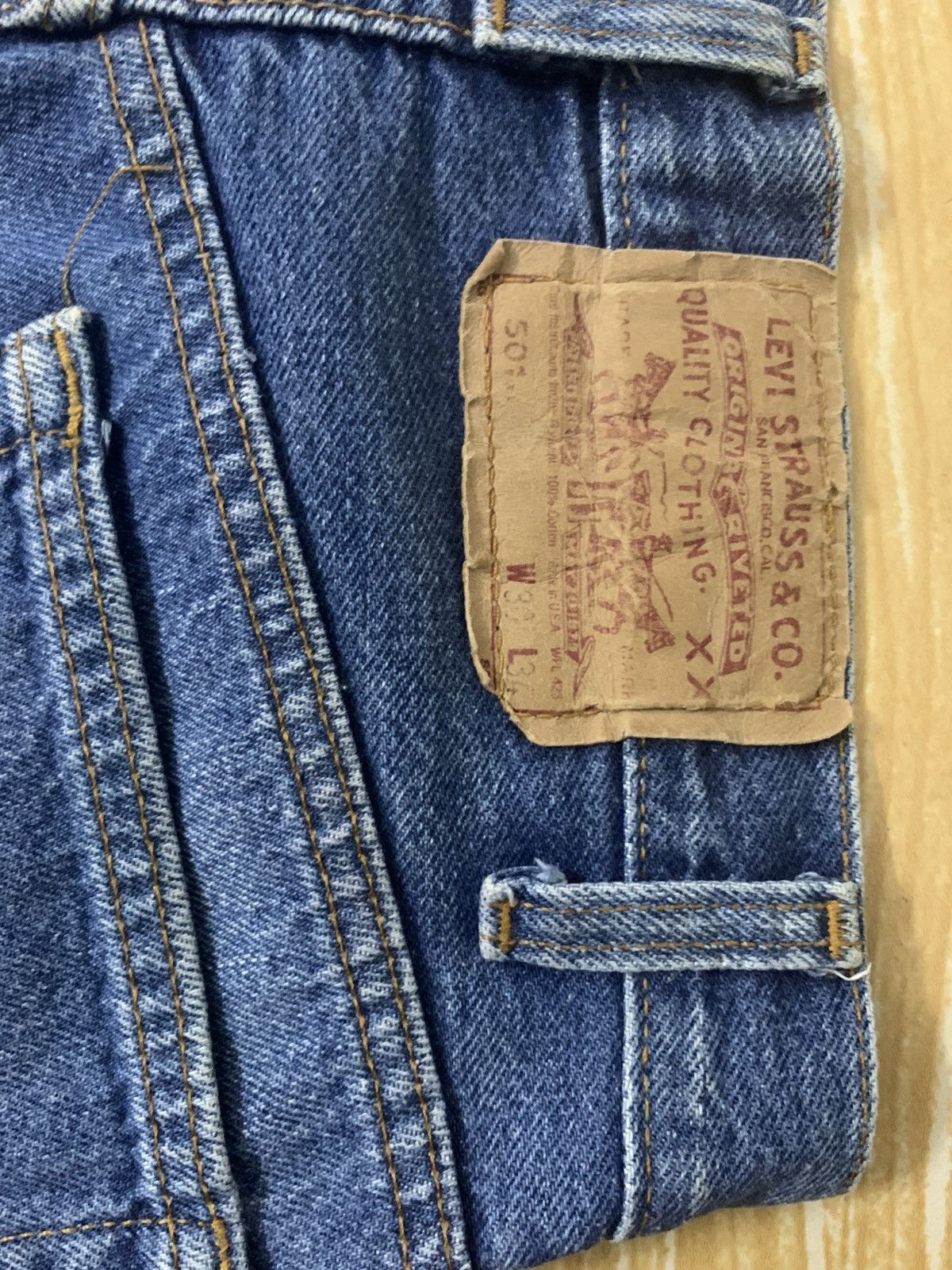 Levi's Vintage Levi’s 501 Button Fly #520 Denim Jeans Pants Size US 28 / EU 44 - 17 Thumbnail