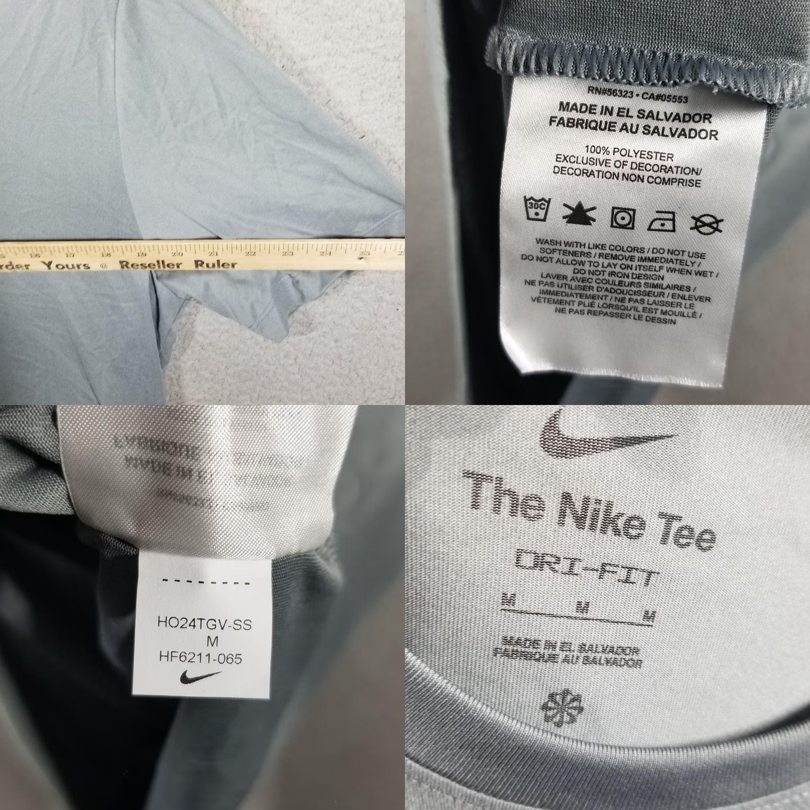 Nike Nike Shirt Adult Medium Gray Dri-FIT Basketball Graphic Tee HF6211-065 Mens Size US M / EU 48-50 / 2 - 8 Thumbnail