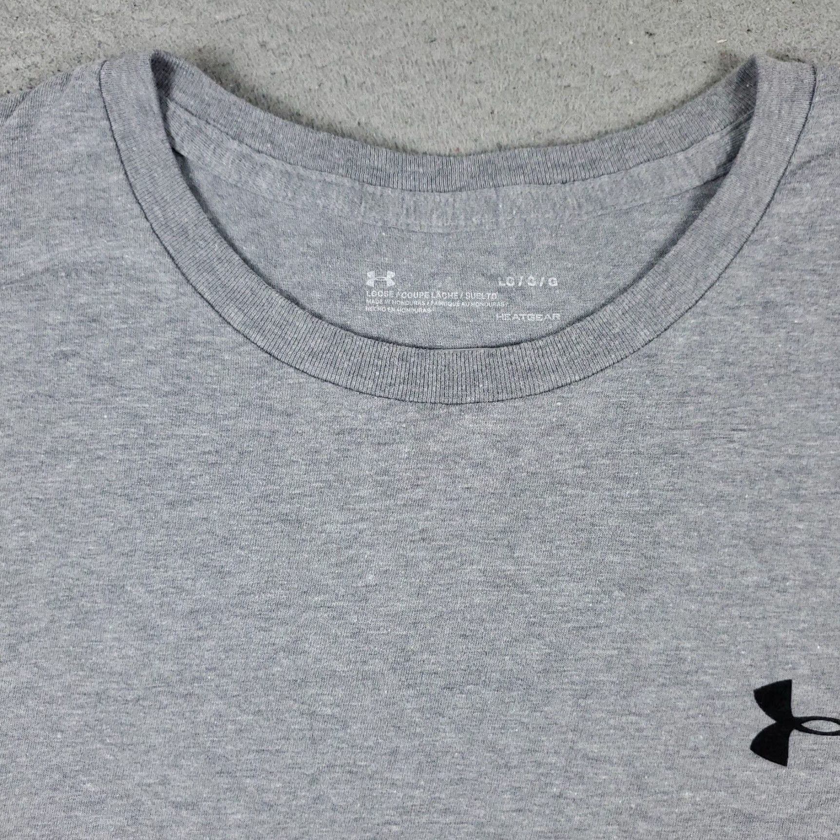 Under Armour Under Armour T Shirt Mens Size Large Gray Active Gym Work Out Short Sleeve Shirt Mens Gray Under Armour HeatGear Sports Classic Modern 90s? Size US L / EU 52-54 / 3 - 2 Thumbnail