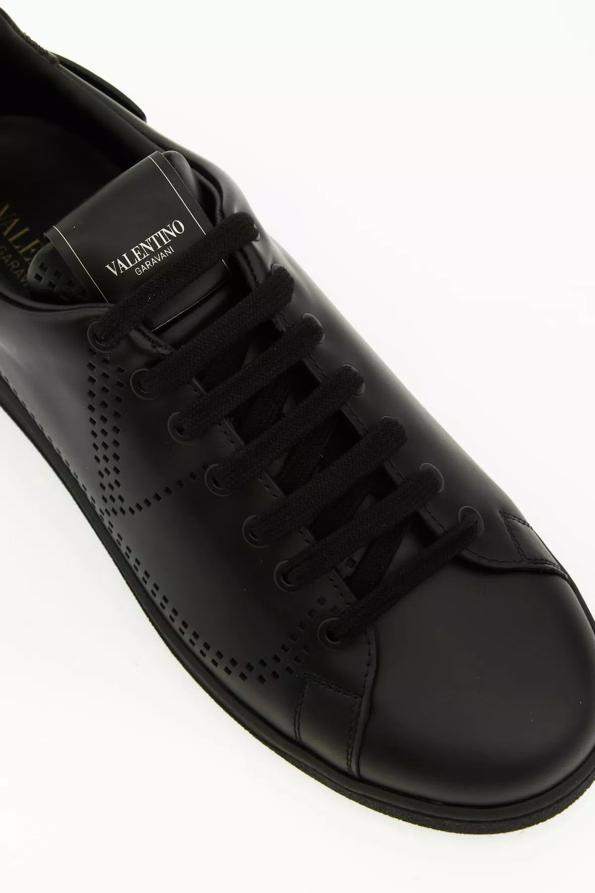 Valentino oc11z0625 Backnet Calfskin Sneaker in Black Size US 7 / EU 40 - 4 Thumbnail